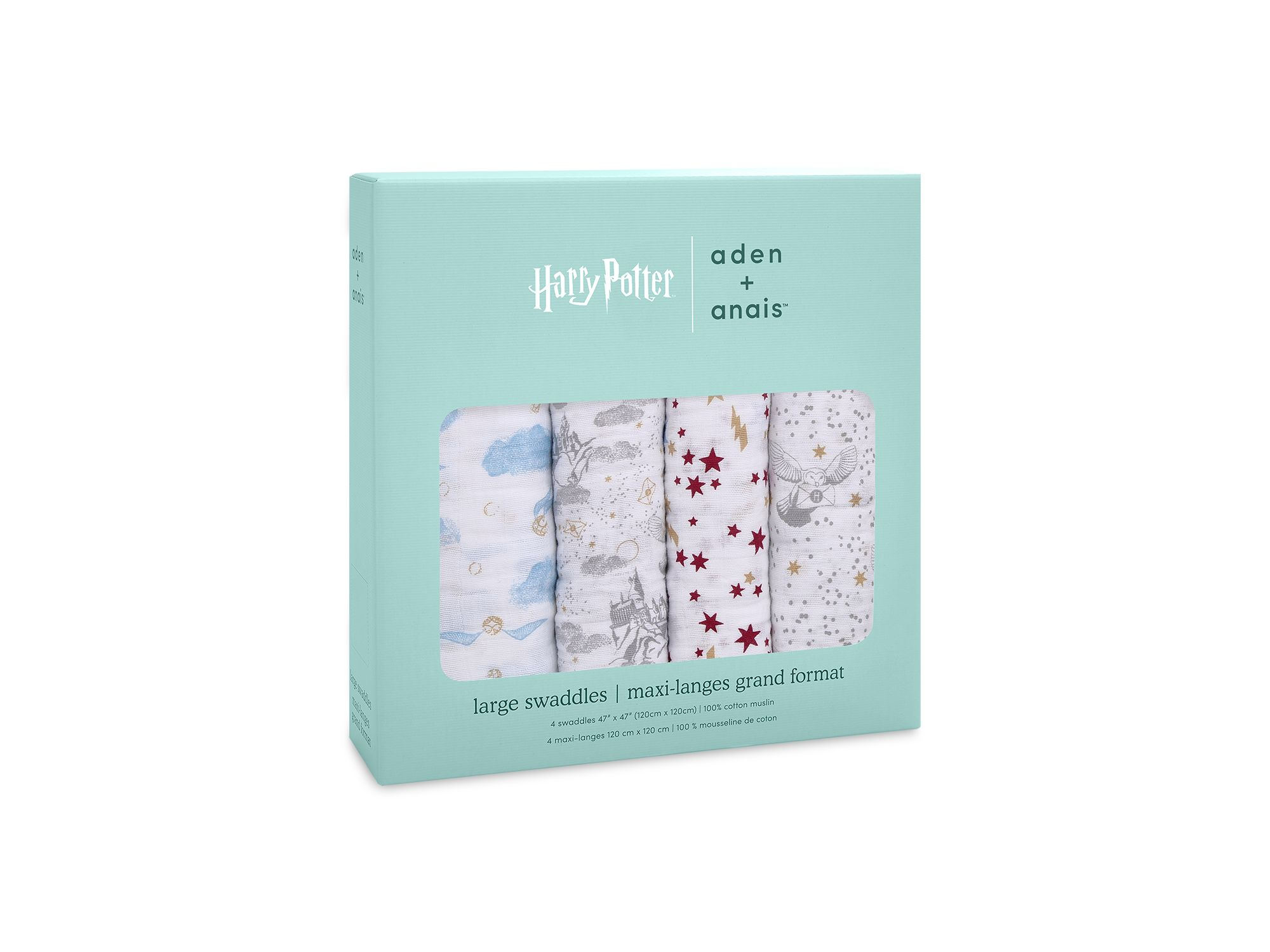 4 Pk. Harry Potter Printed Classic Swaddles — Image 5