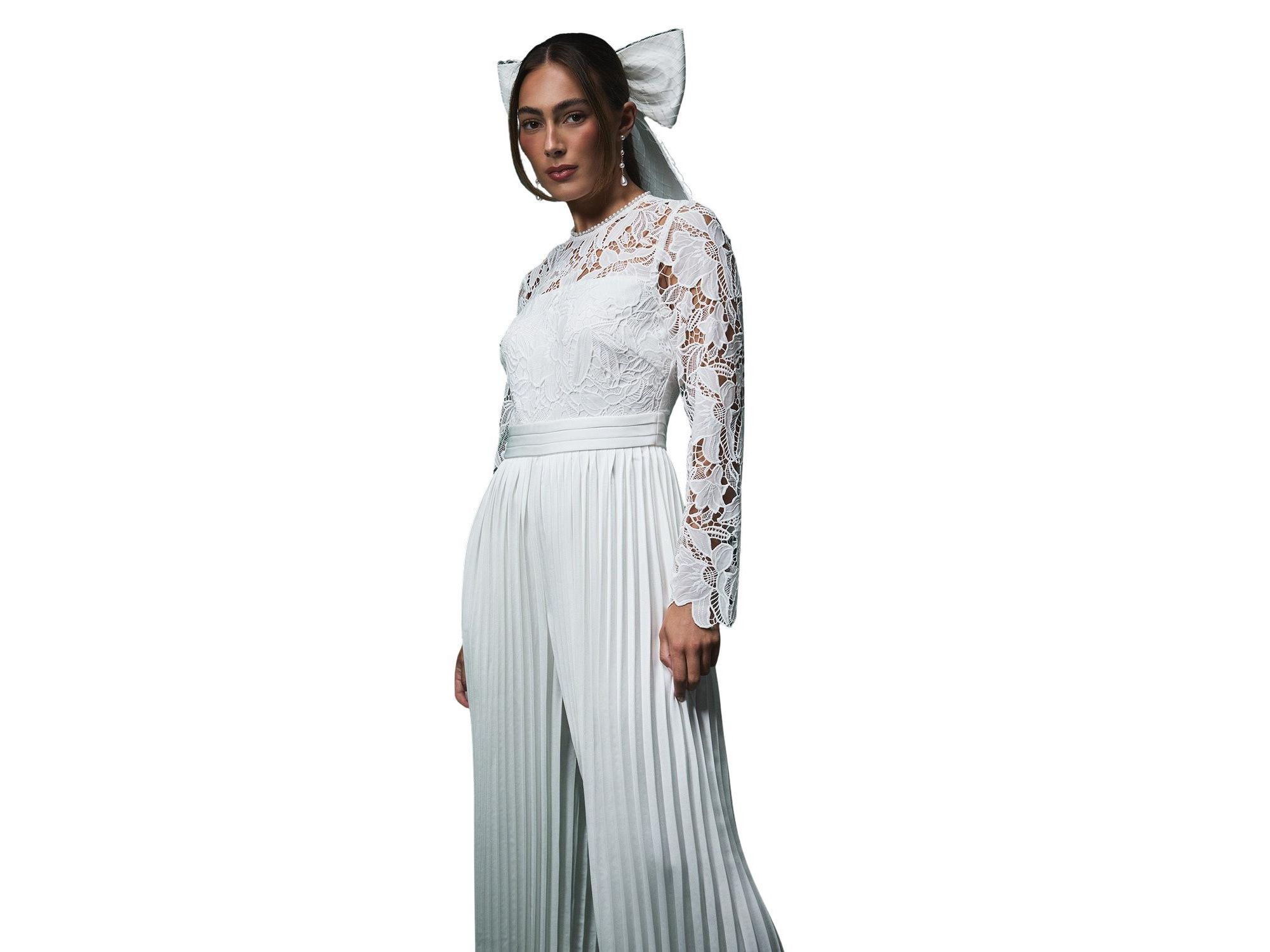 Lisa Lace Top Wide Leg Jumpsuit — Image 3