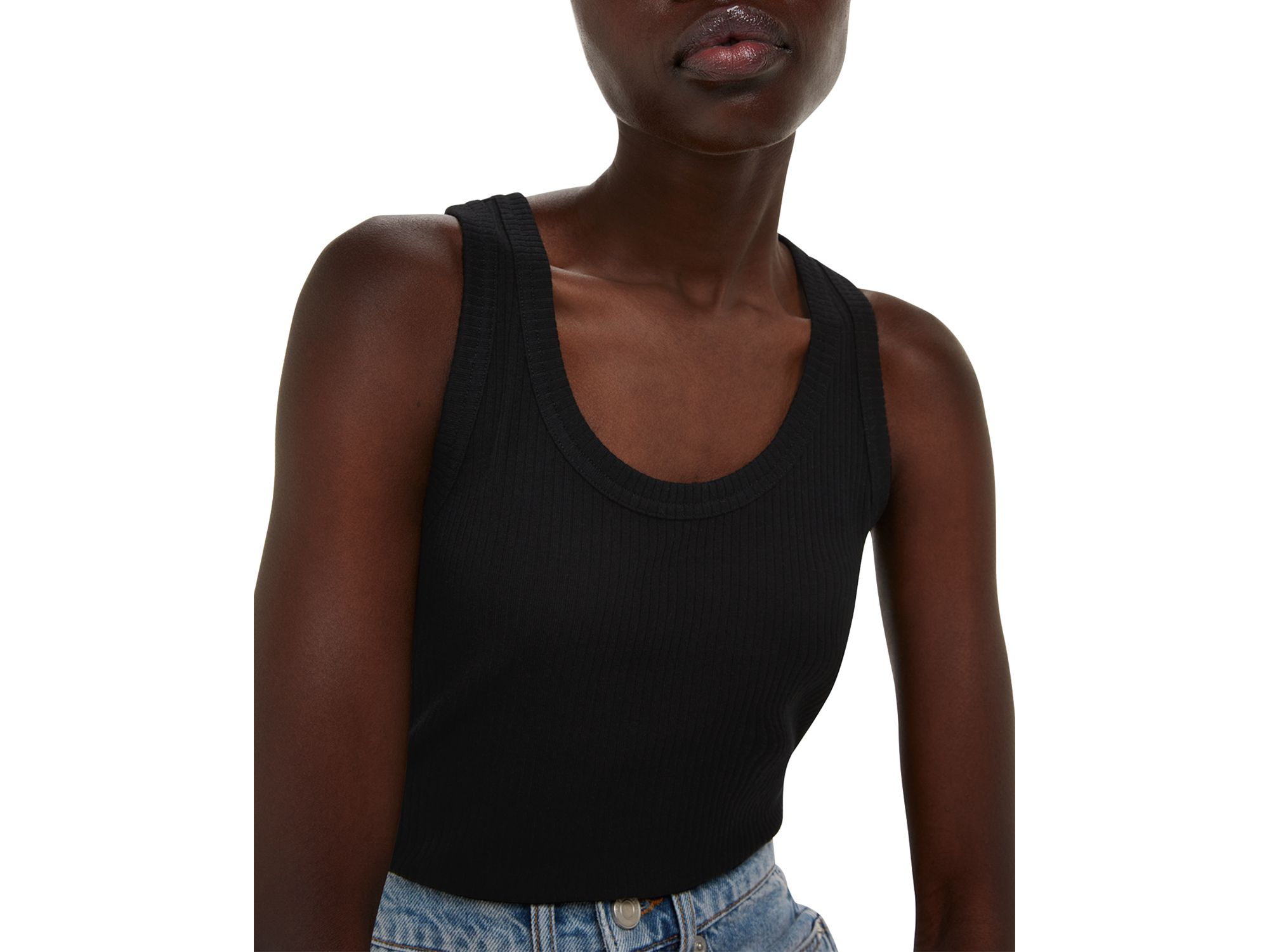 Ultimate Round Neck Ribbed Tank Top — Image 4