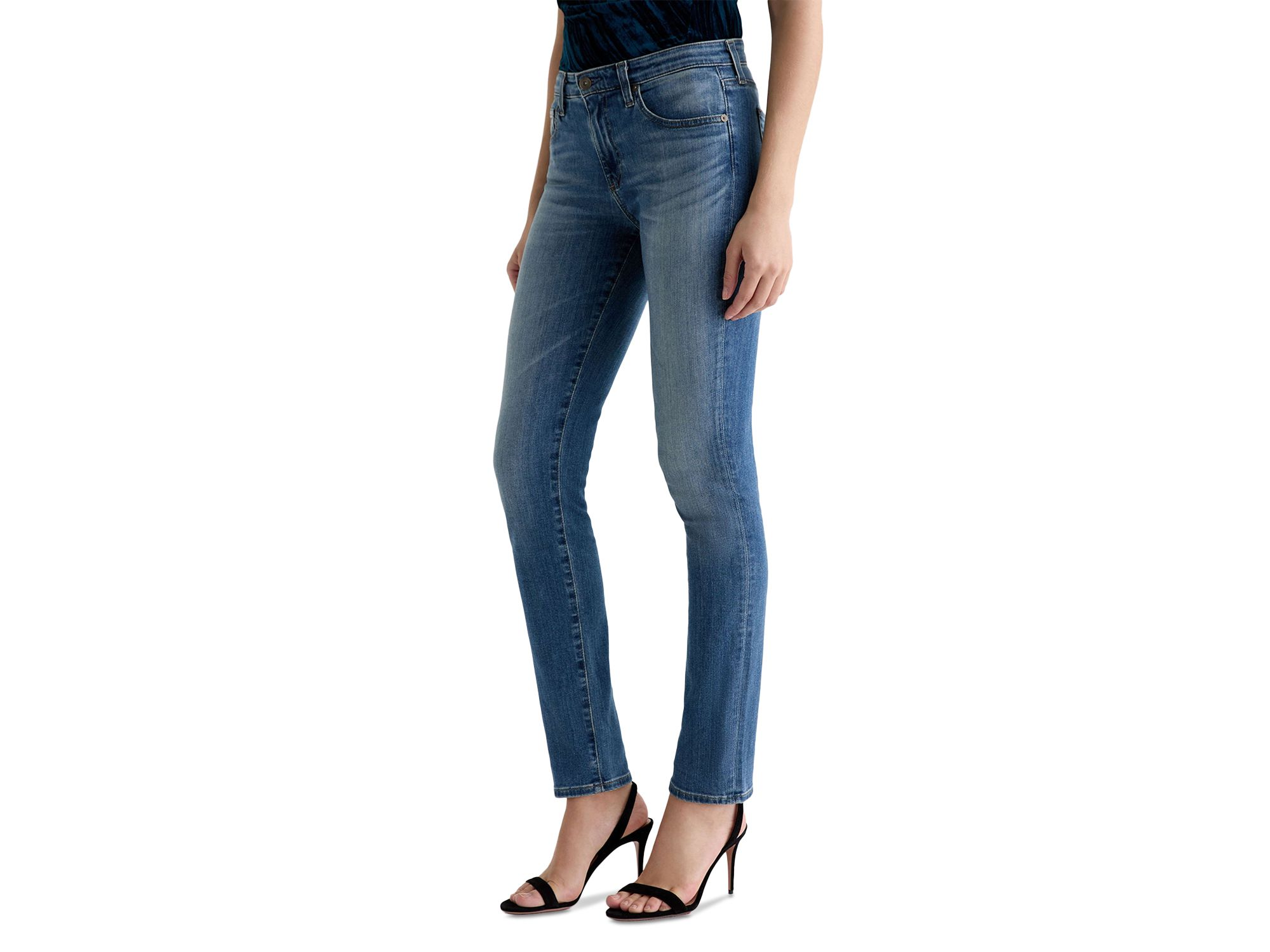 Mid Rise Cigarette Leg Jeans in Kinship — Image 6