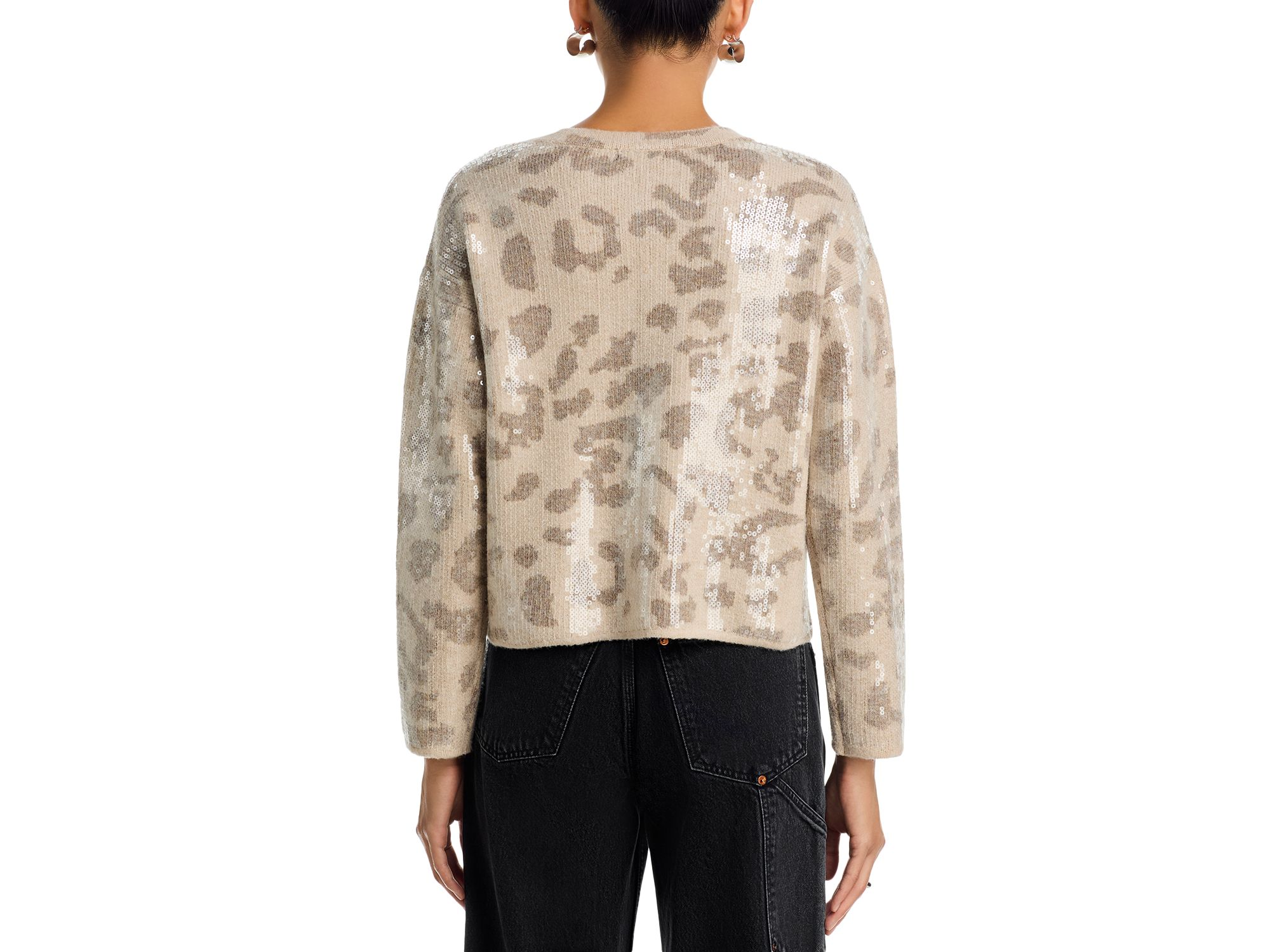 Sequin Leopard Sweater - Exclusive — Image 3