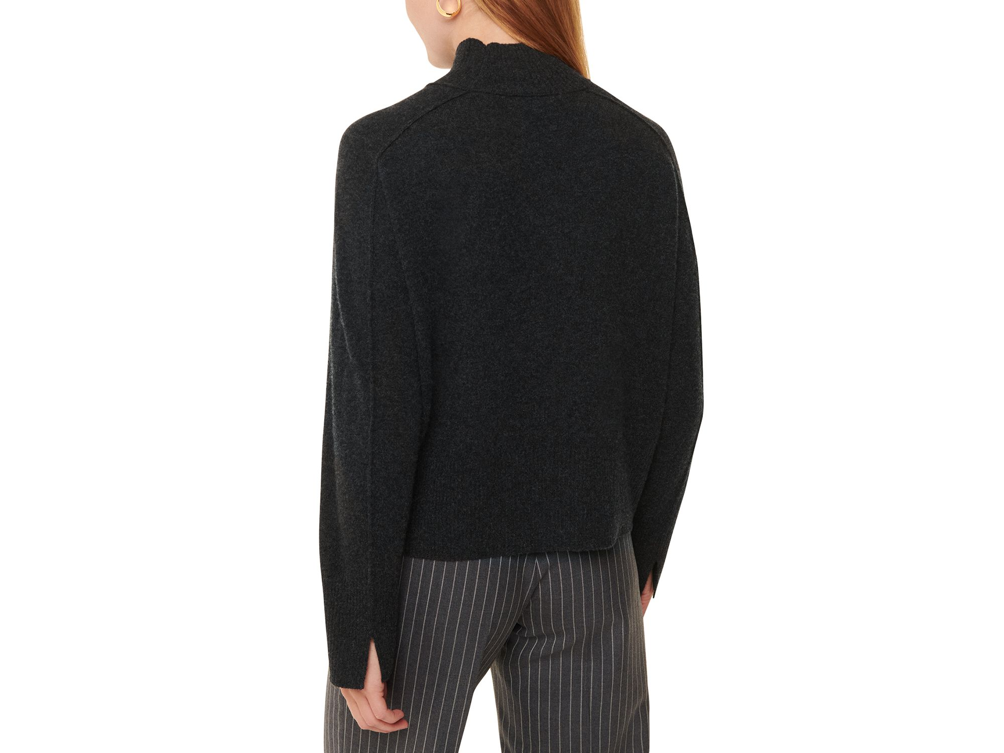 Cashmere Funnel Neck Sweater — Image 4