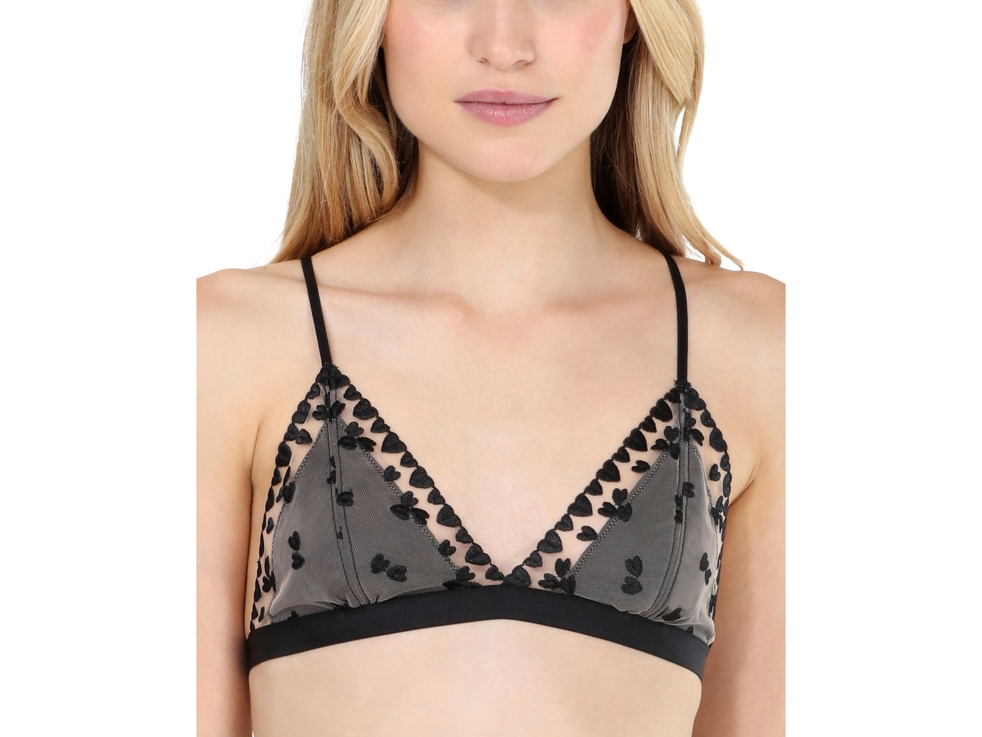 Katarina Heart Mesh Bralette - Image 1