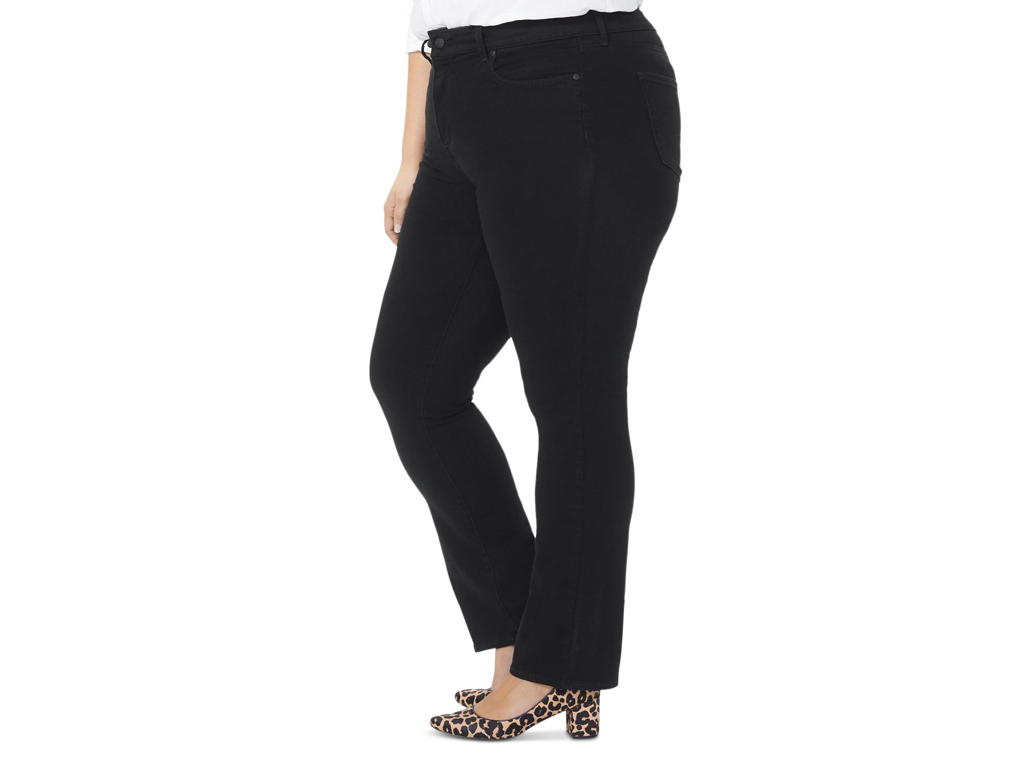 Marilyn High Rise Straight Jeans in Black — Image 5