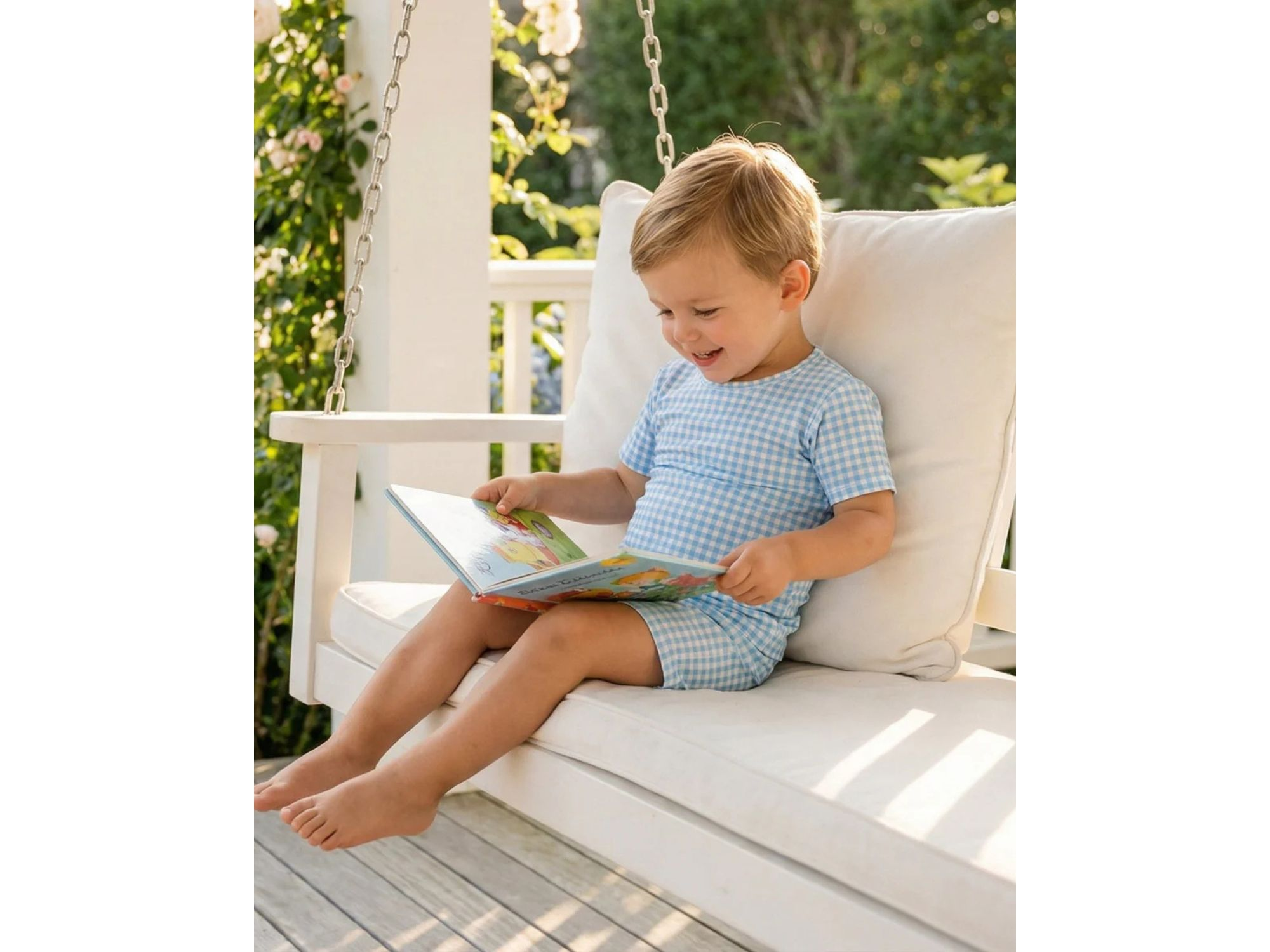 Boys' Harbor Gingham Pajama Set - Baby, Little Kid — Image 3
