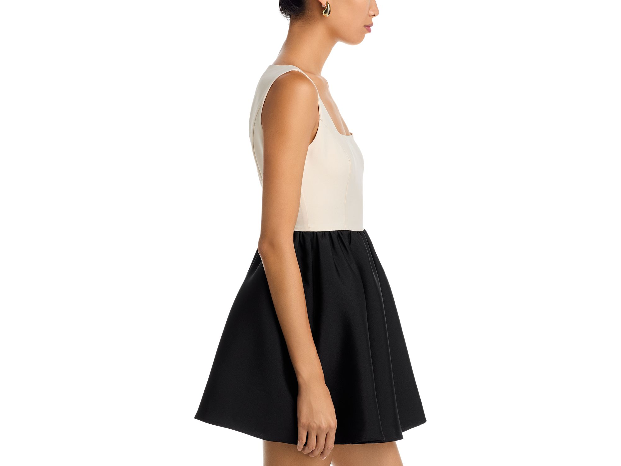 Structured Taffeta Mini Dress — Image 4