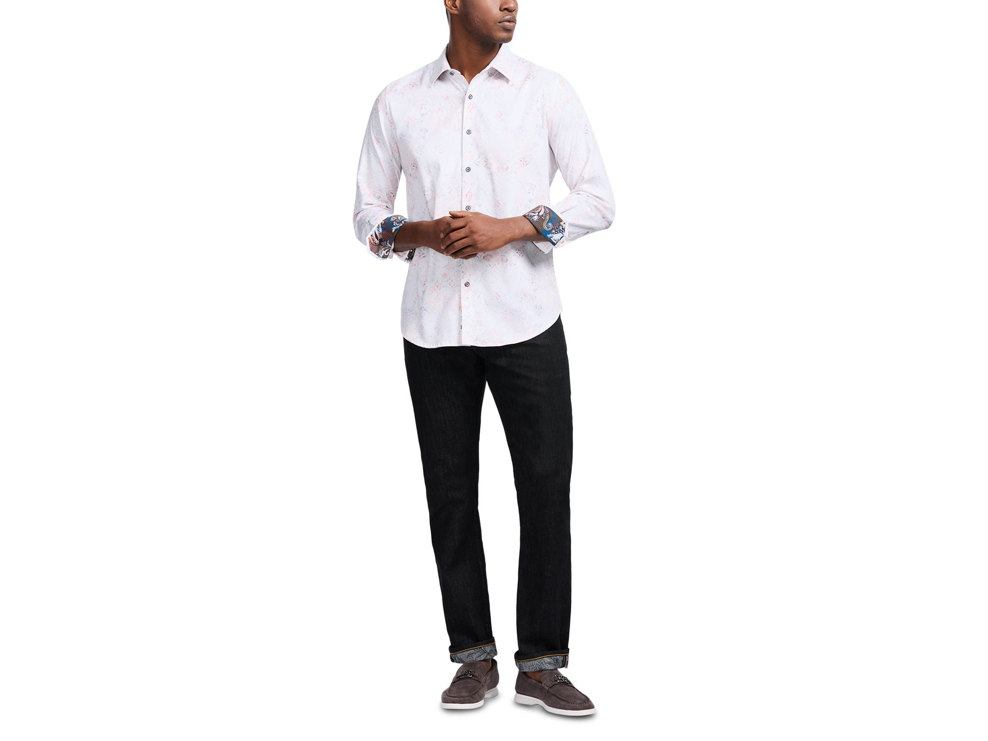 Addington Cotton Blend Button Down Shirt — Image 6