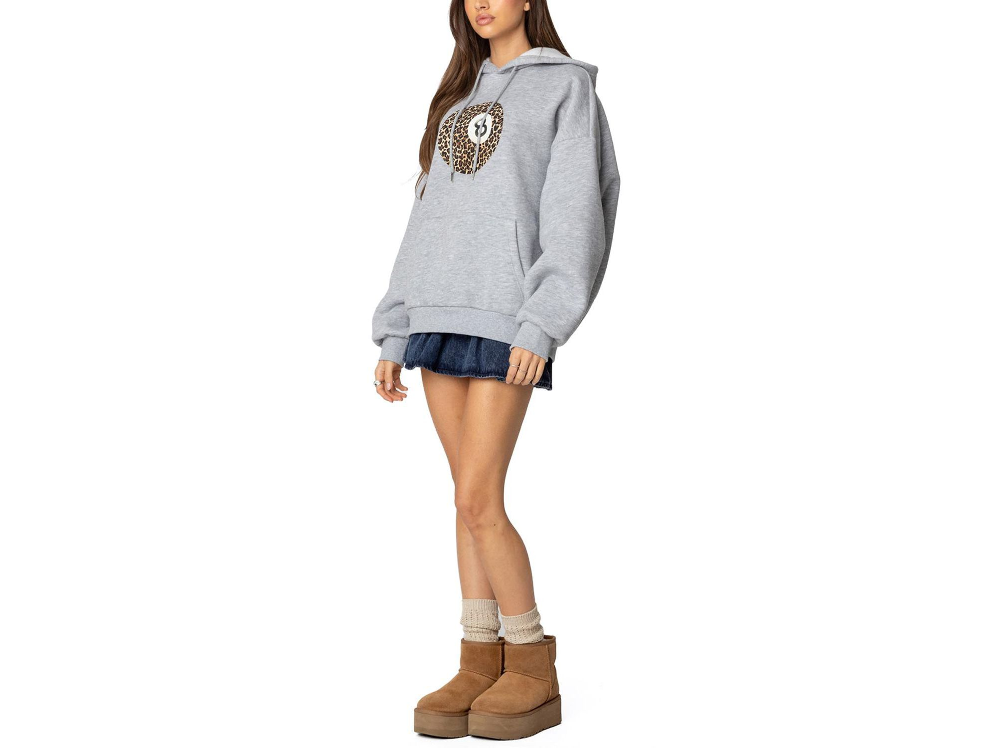 Leopard 8 Oversized Hoodie — Image 3