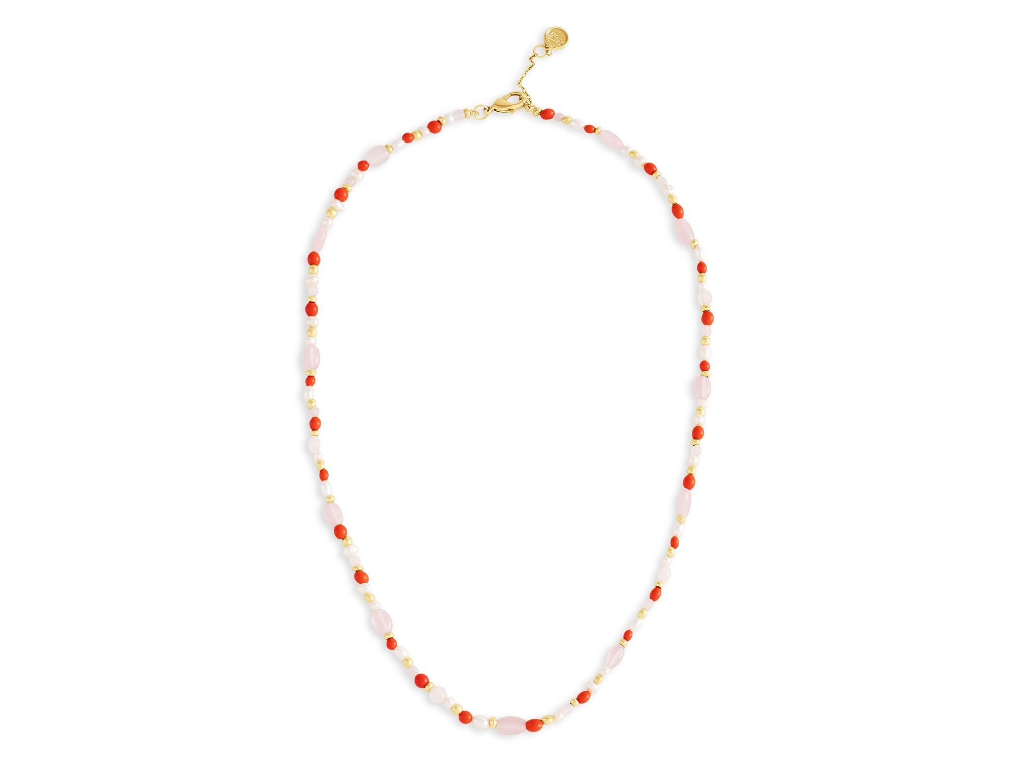 Milos Beaded Collar Necklace, 16.5"-17.5" — Image 4