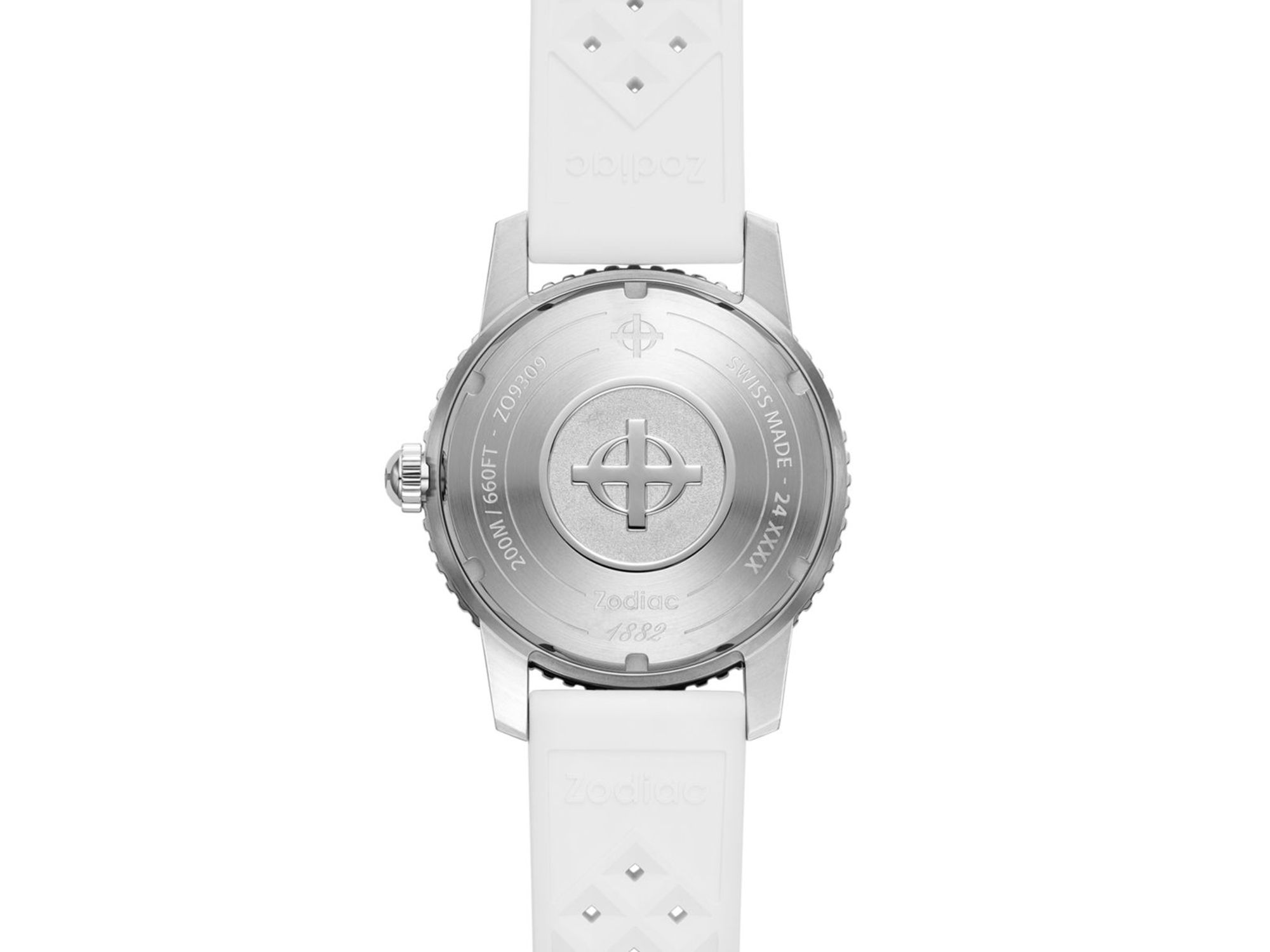 Compression Diver Automatic White Rubber Watch, 40mm — Image 3