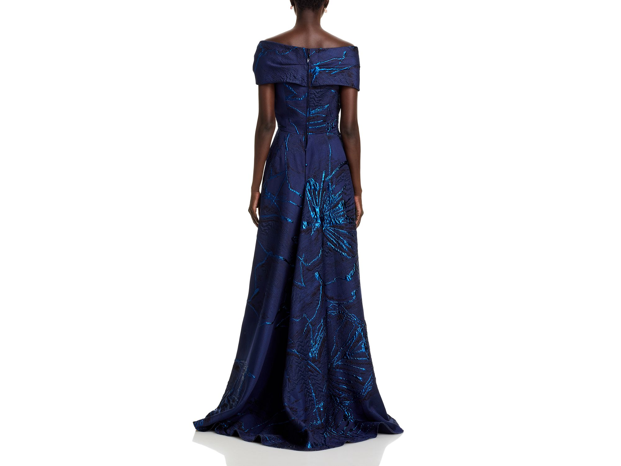 Asymmetrical Jacquard Gown — Image 4