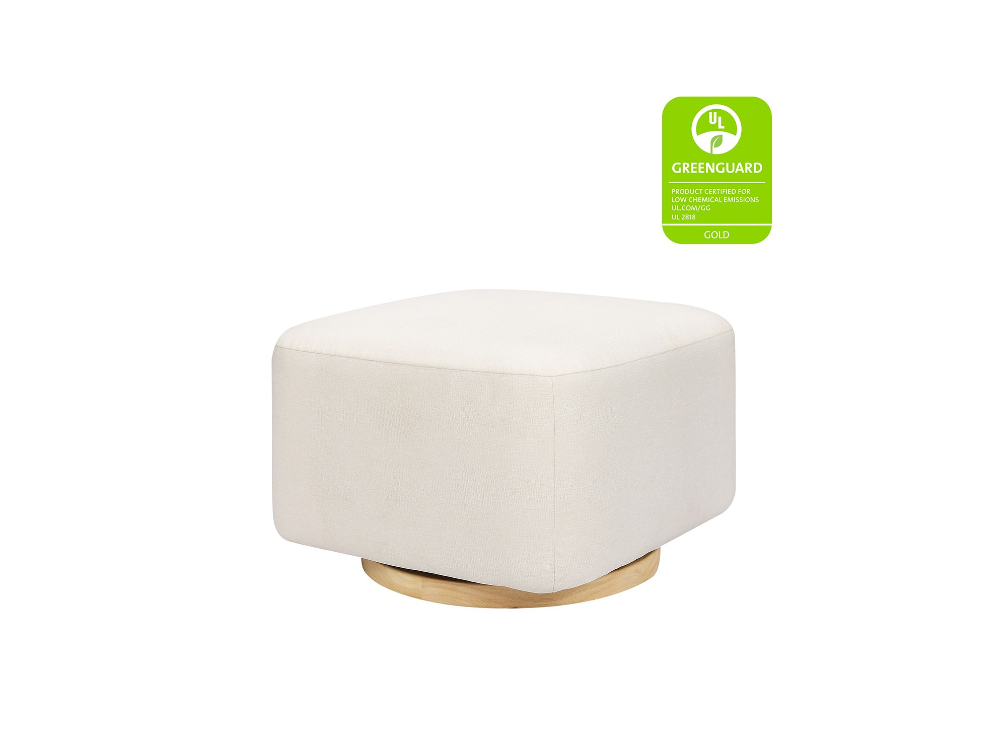 Kiwi Gliding Ottoman with Light Wood Base — Image 9