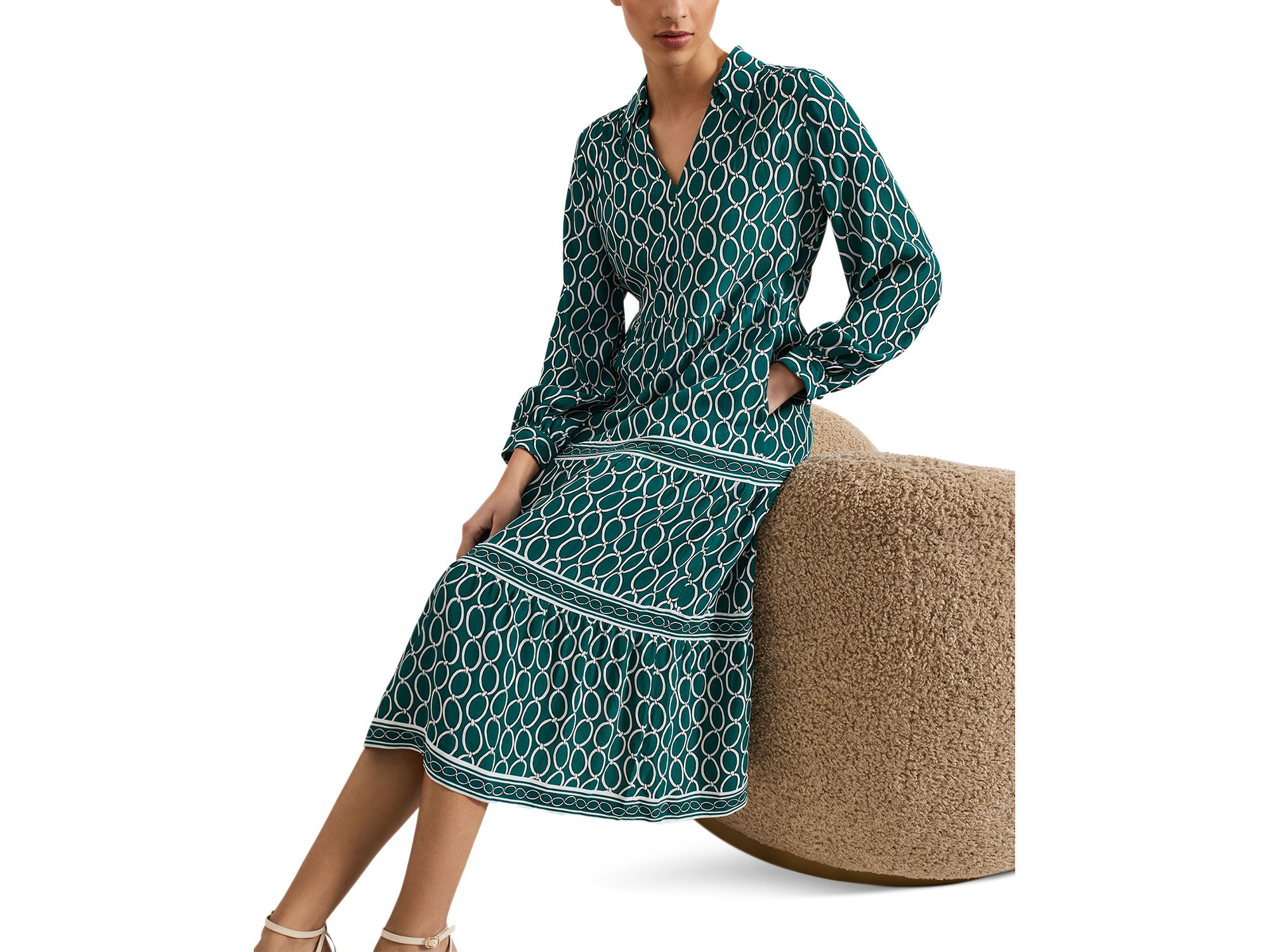 Tiered Midi Dress — Image 4