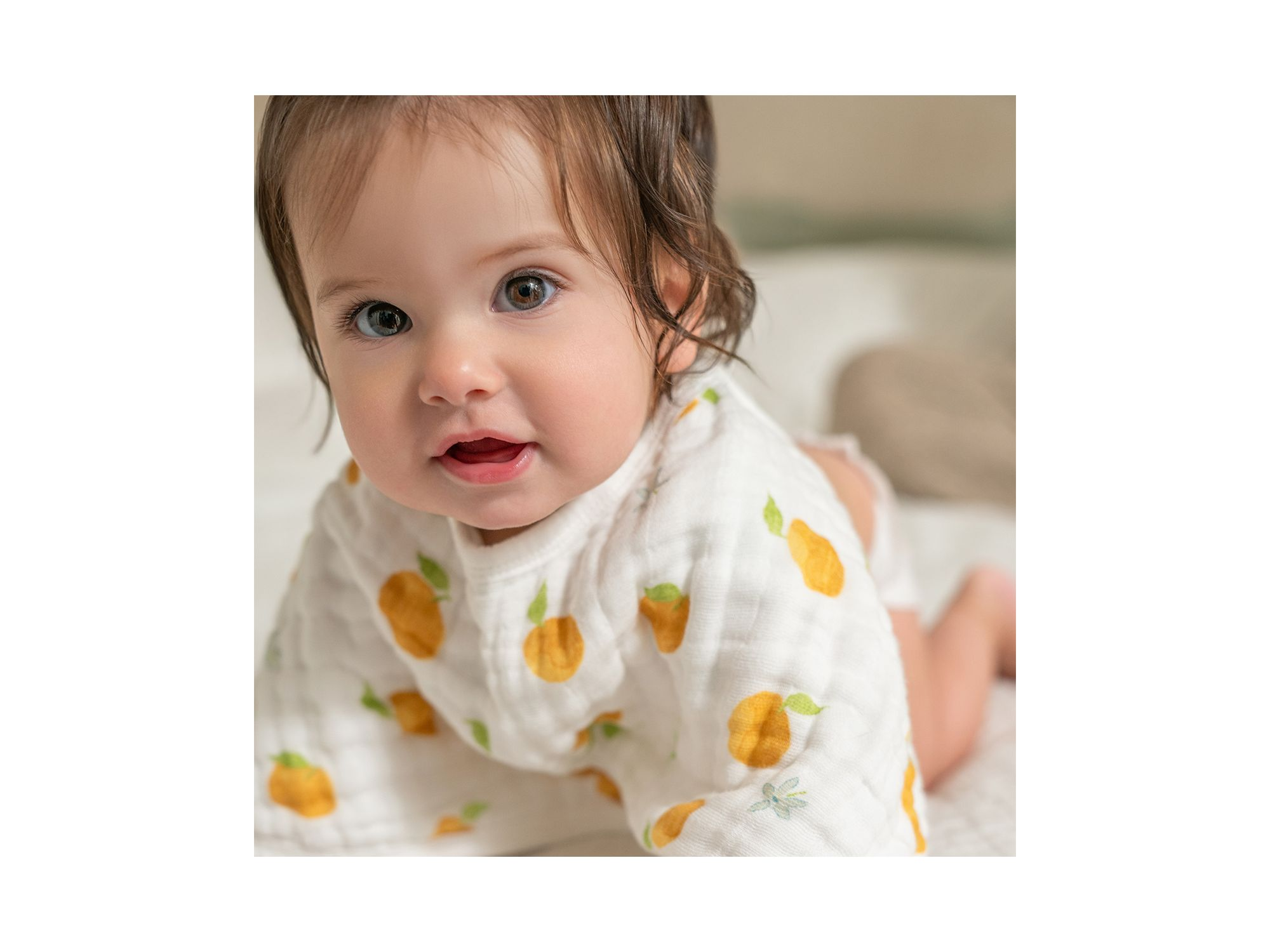 Unisex Fresh Fruit Muslin Burpy Bibs, 2 Pack — Image 4