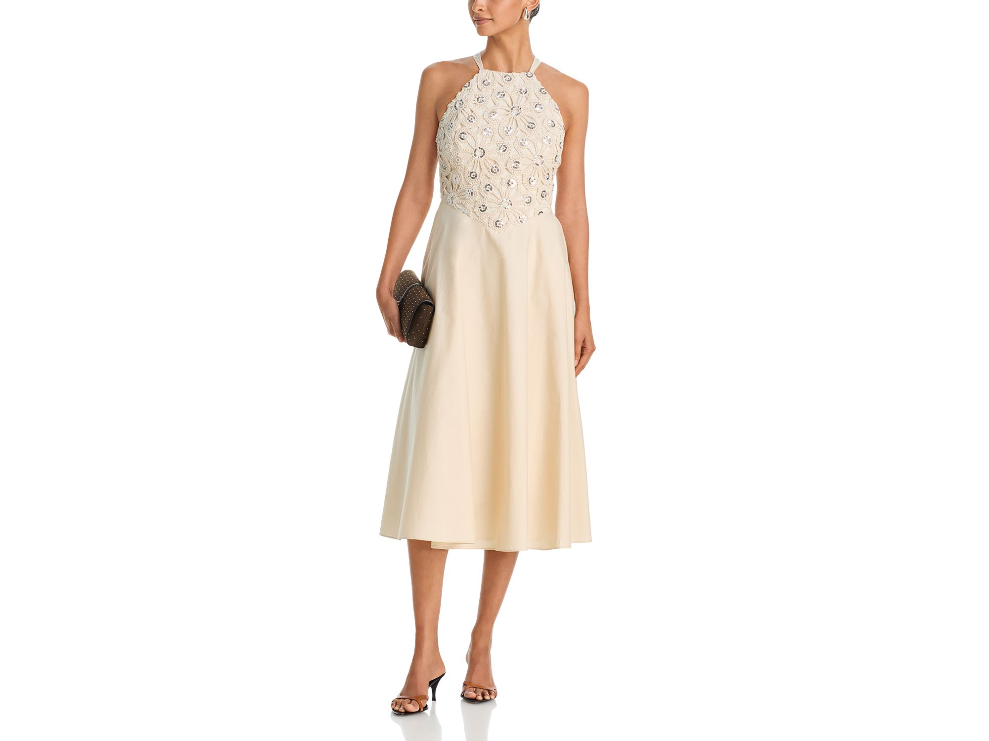 Mirror Crochet Midi Dress - Exclusive — Image 3