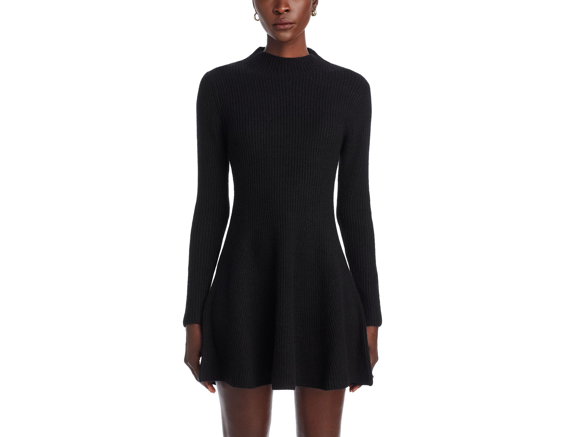 Mock Neck Knit Long Sleeve Dress - Exclusive — Image 5