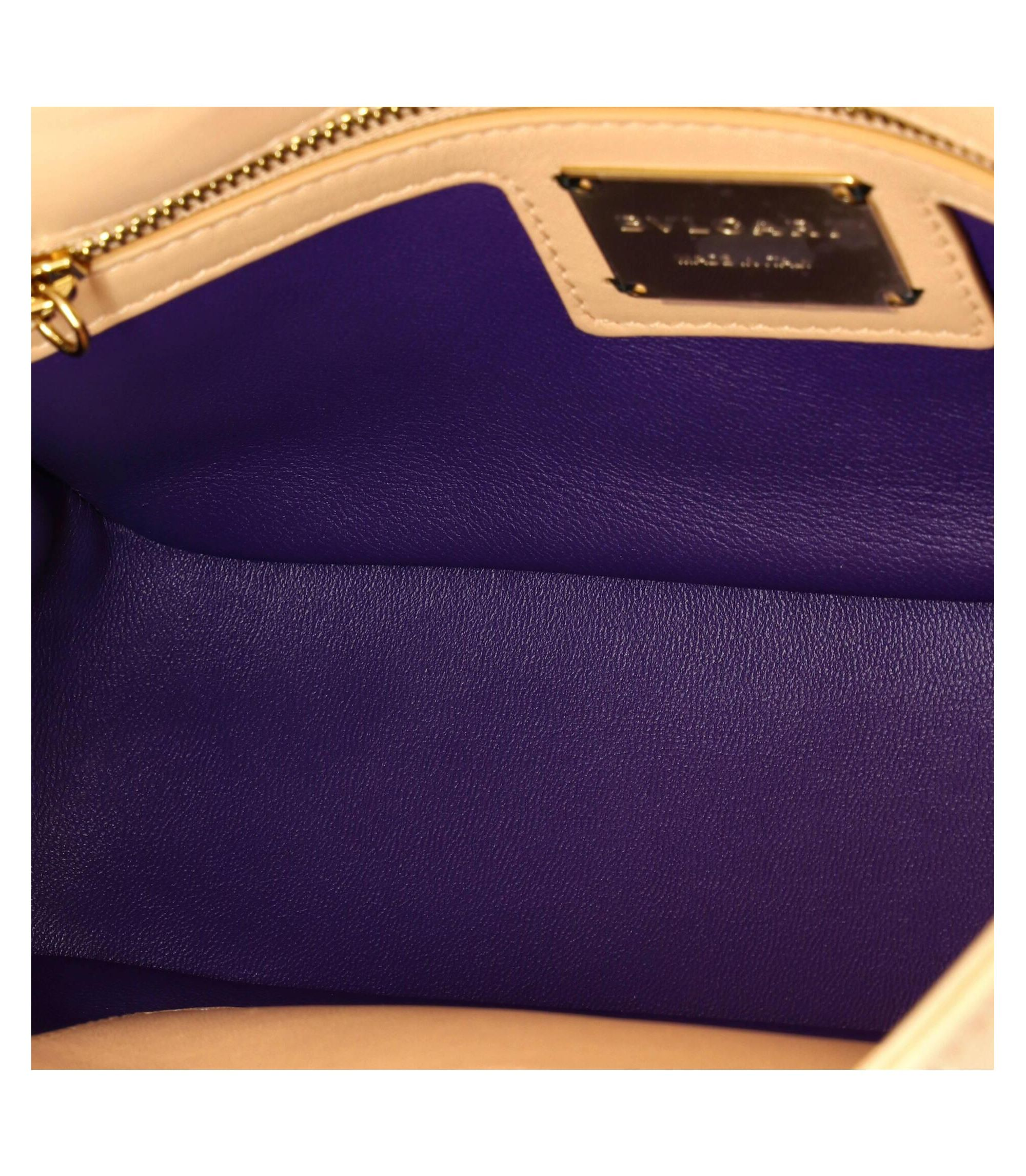 Small Serpenti Cabochon Shoulder Bag Diagonal Quilted Leather — Image 3