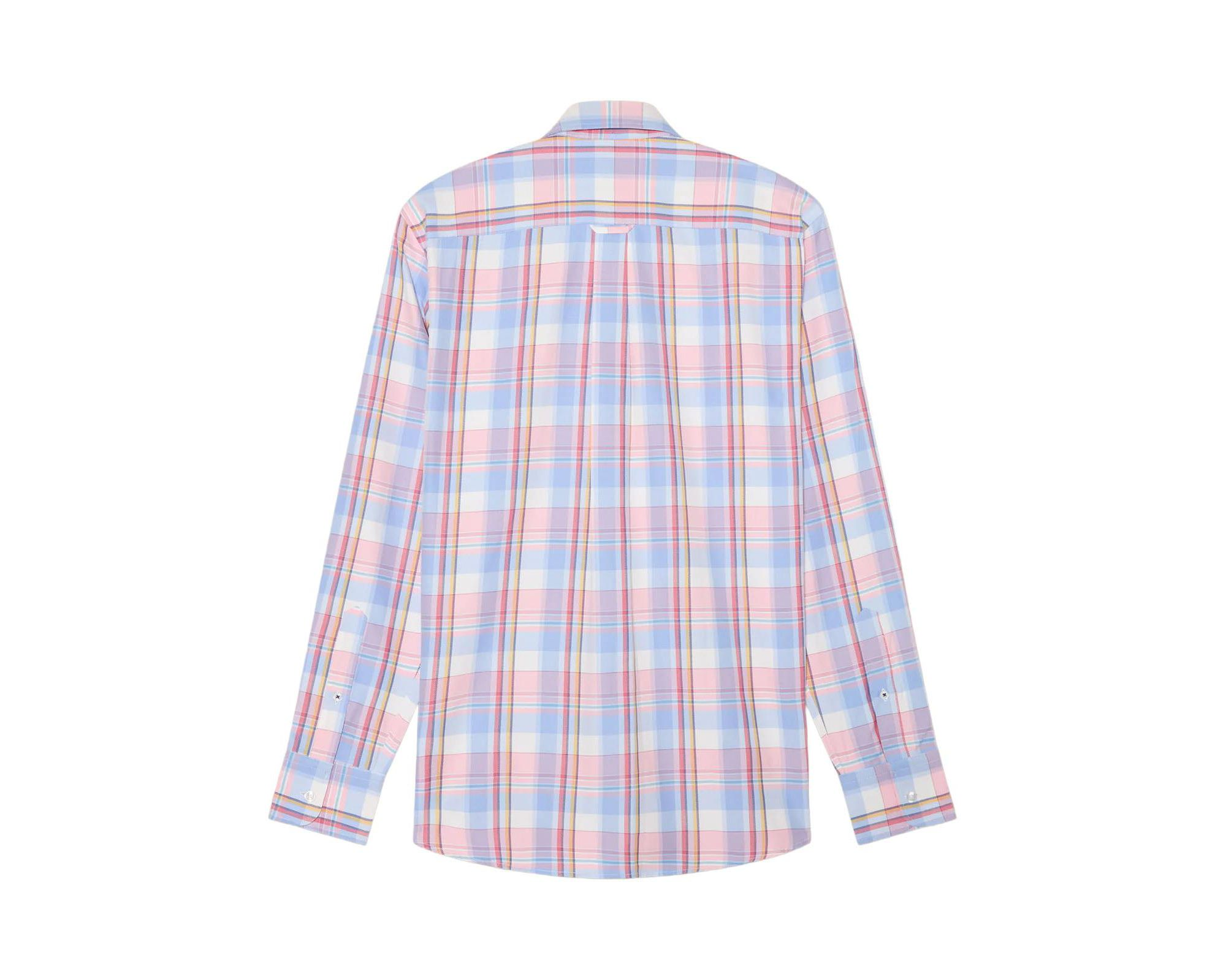 Harrison Button Down Multicolor Plaid Oxford Shirt — Image 3