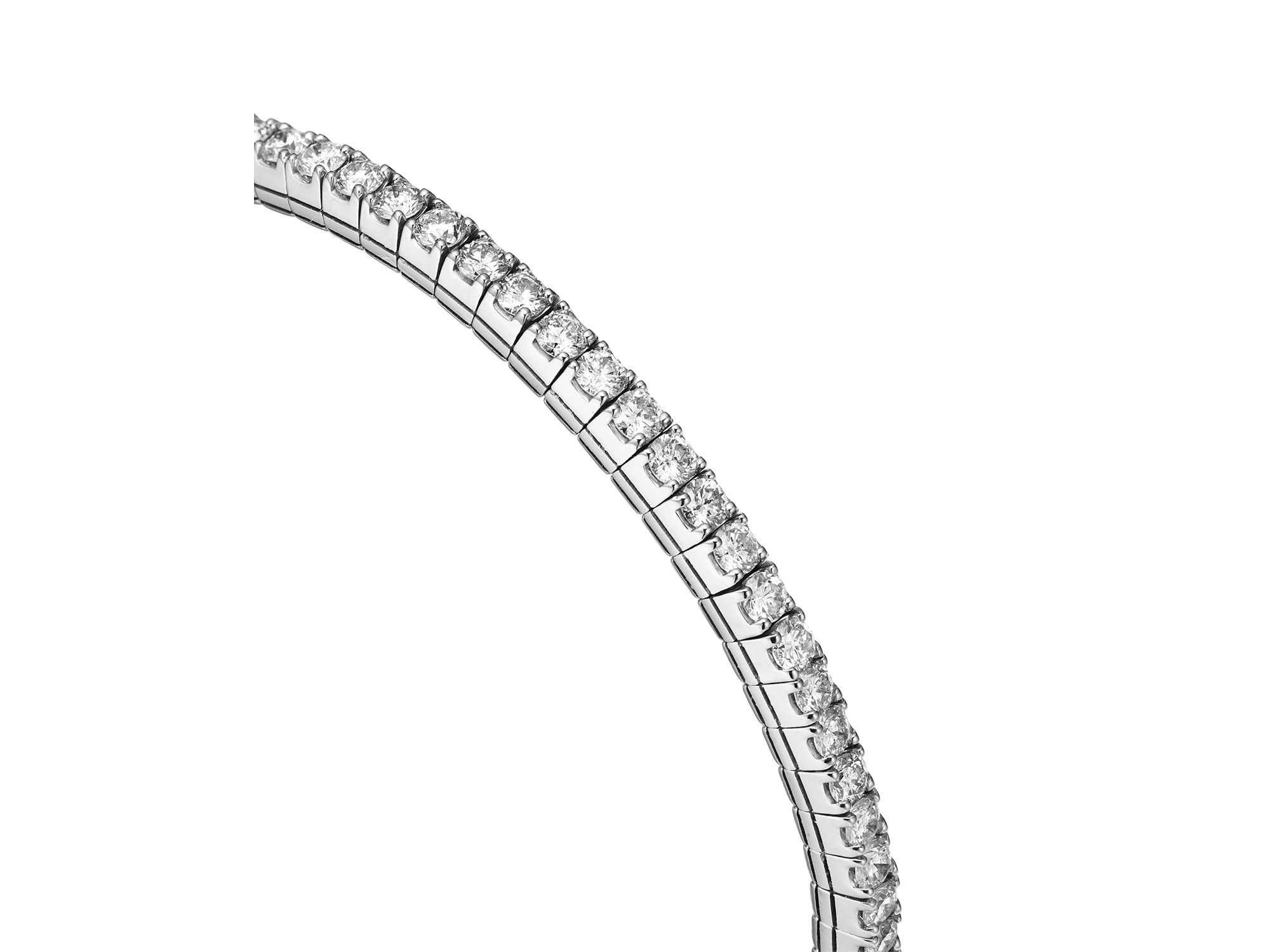 Certified Lab Grown Diamond Tennis Bracelet in 18K White Gold, 5.0 tcw — Image 3