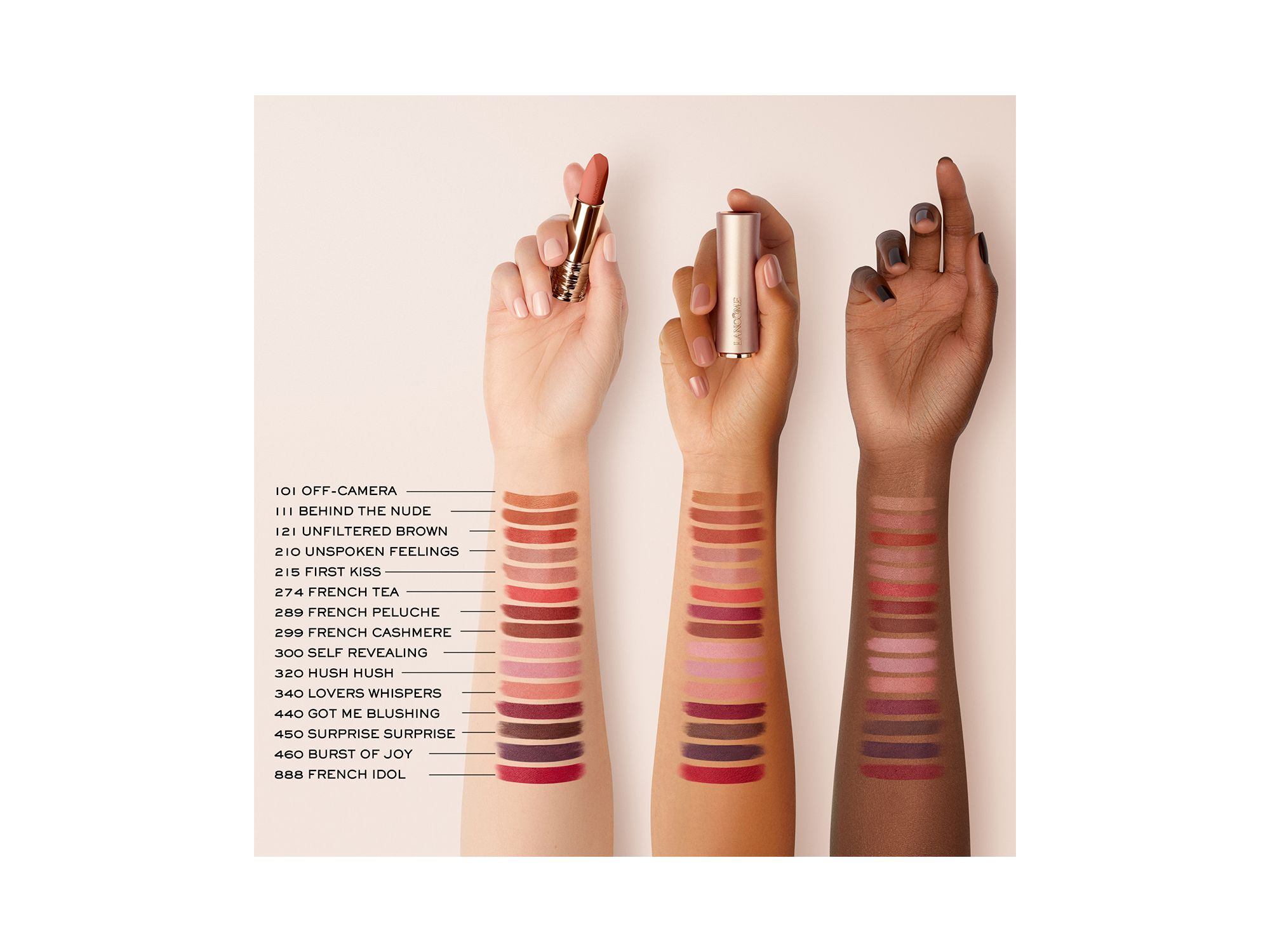 L'Absolu Rouge Intimatte Soft Matte Lipstick — Image 6