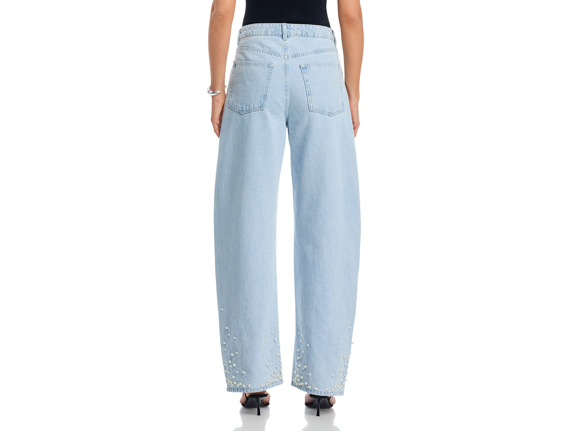 Pearl High Rise Wide Leg Jeans in Sulphur Spring — Image 5