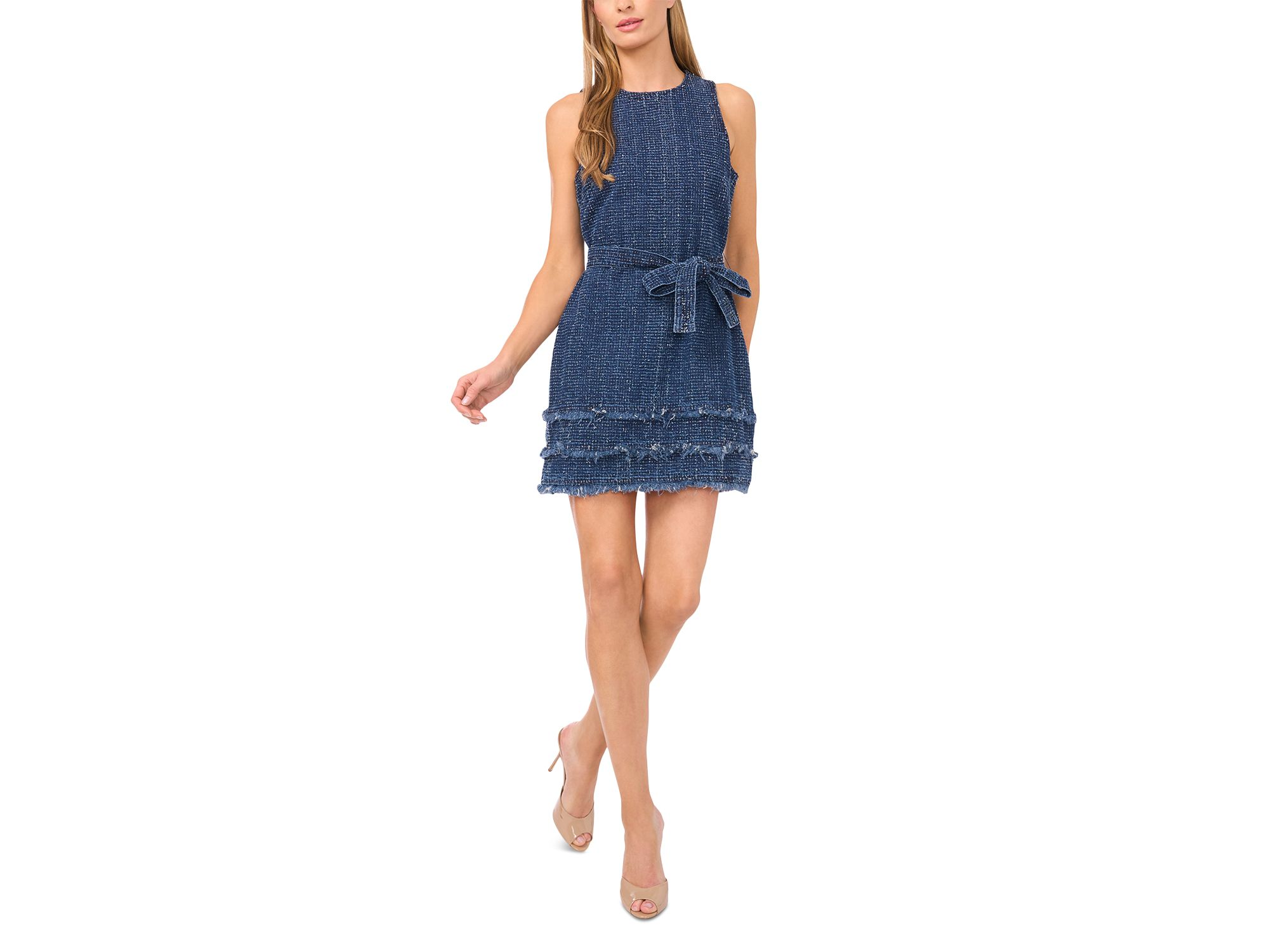 Boucle Denim Dress — Image 4