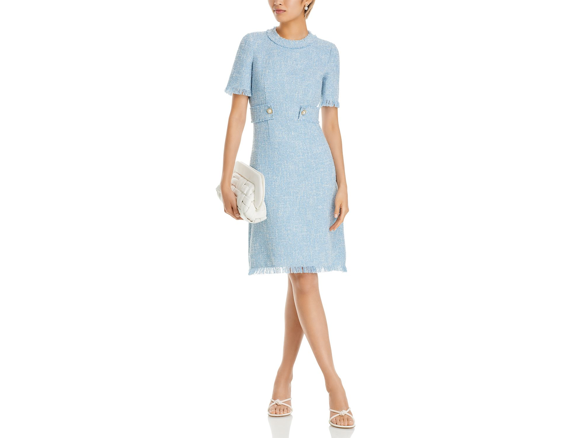 Bouclé Tweed Dress — Image 7
