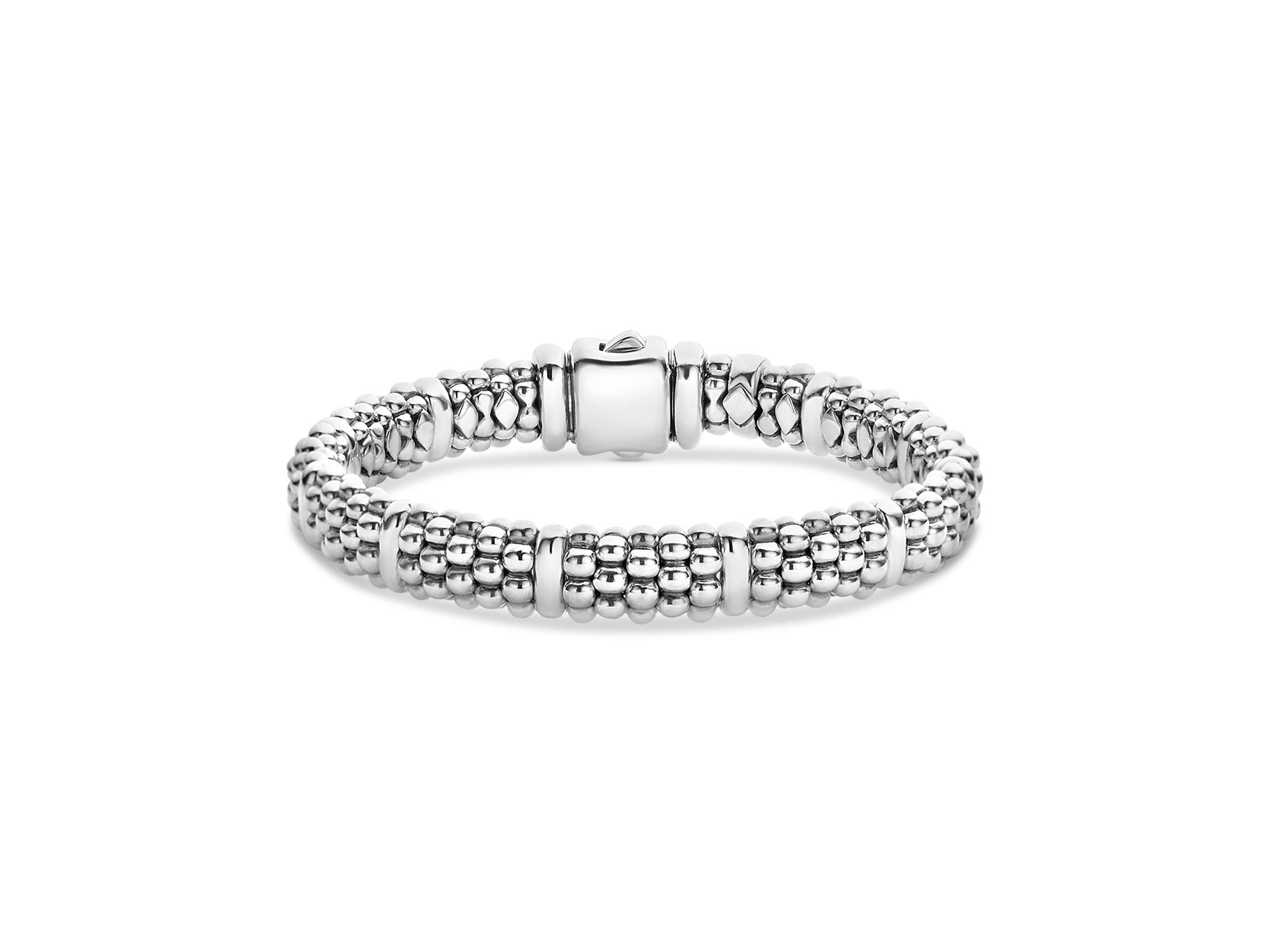 Sterling Caviar Beaded Rope Bracelet — Image 7