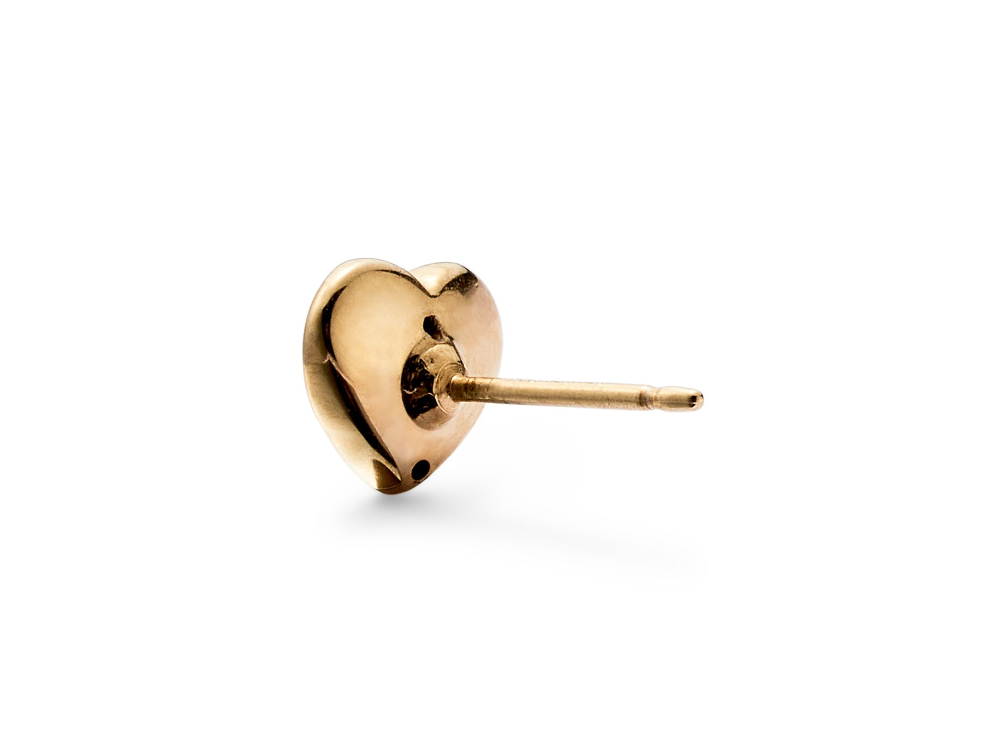 Heart Studs in 14K Yellow Gold — Image 3