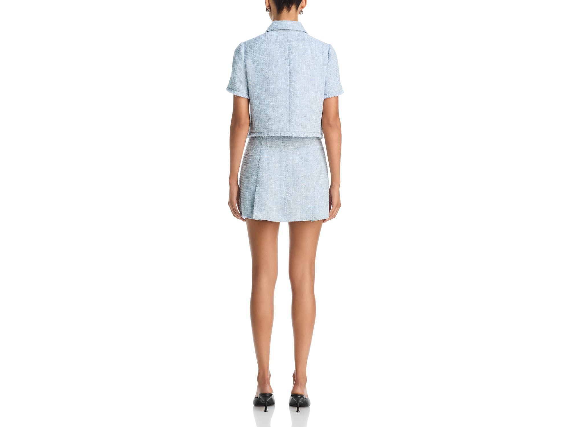 Tweed Short Sleeve Jacket - Exclusive — Image 4