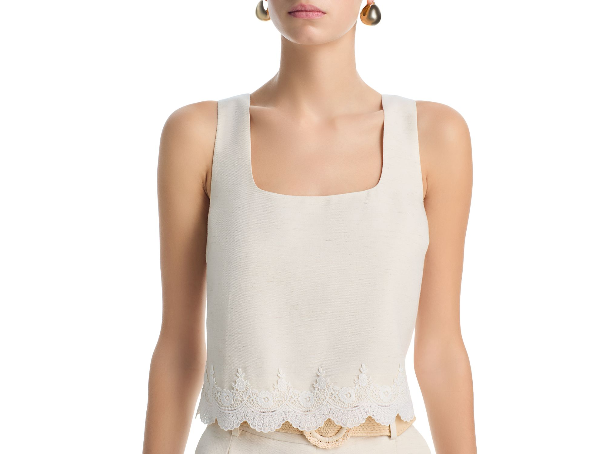 Lace Trim Tank Top & Lace Trim Shorts - Exclusive — Image 3