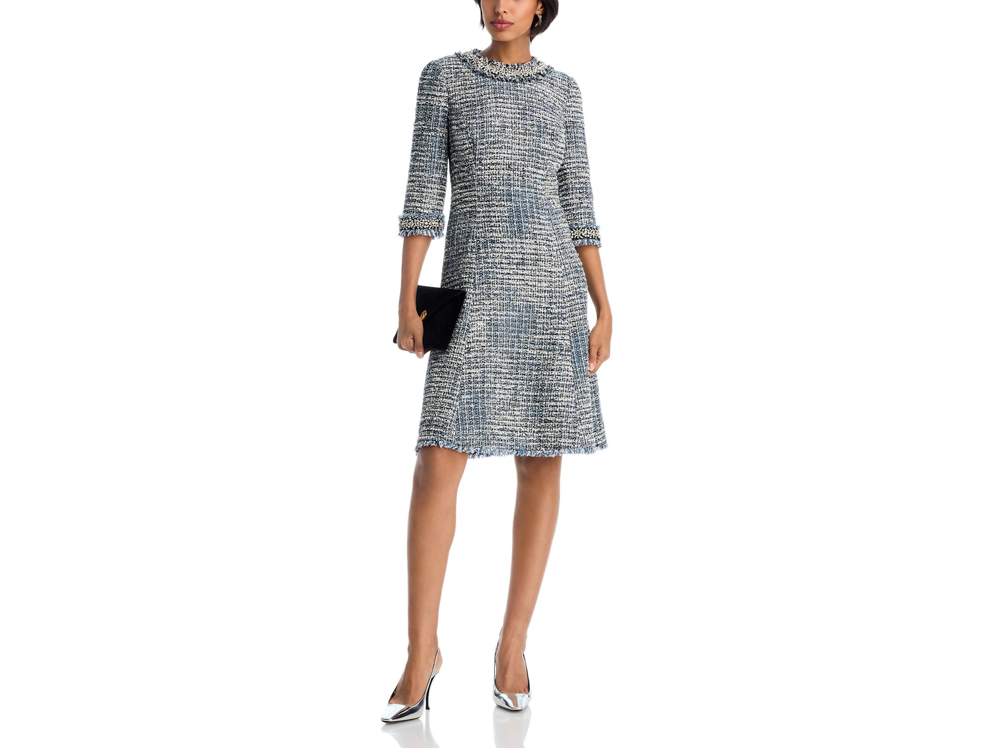 Embellished Tweed Dress — Image 4
