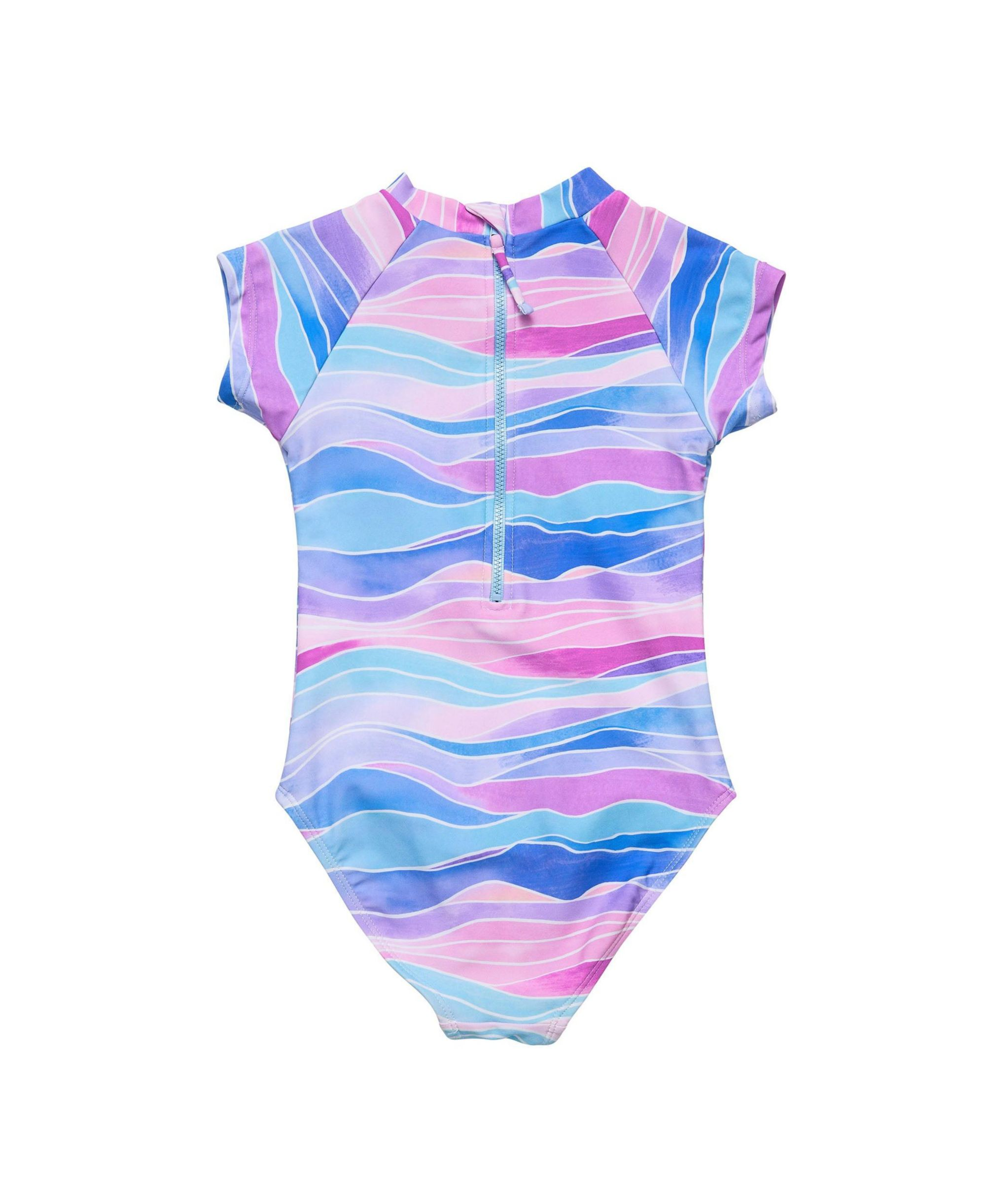 Unisex Water Hues Short Sleeve Surf Suit — Image 3