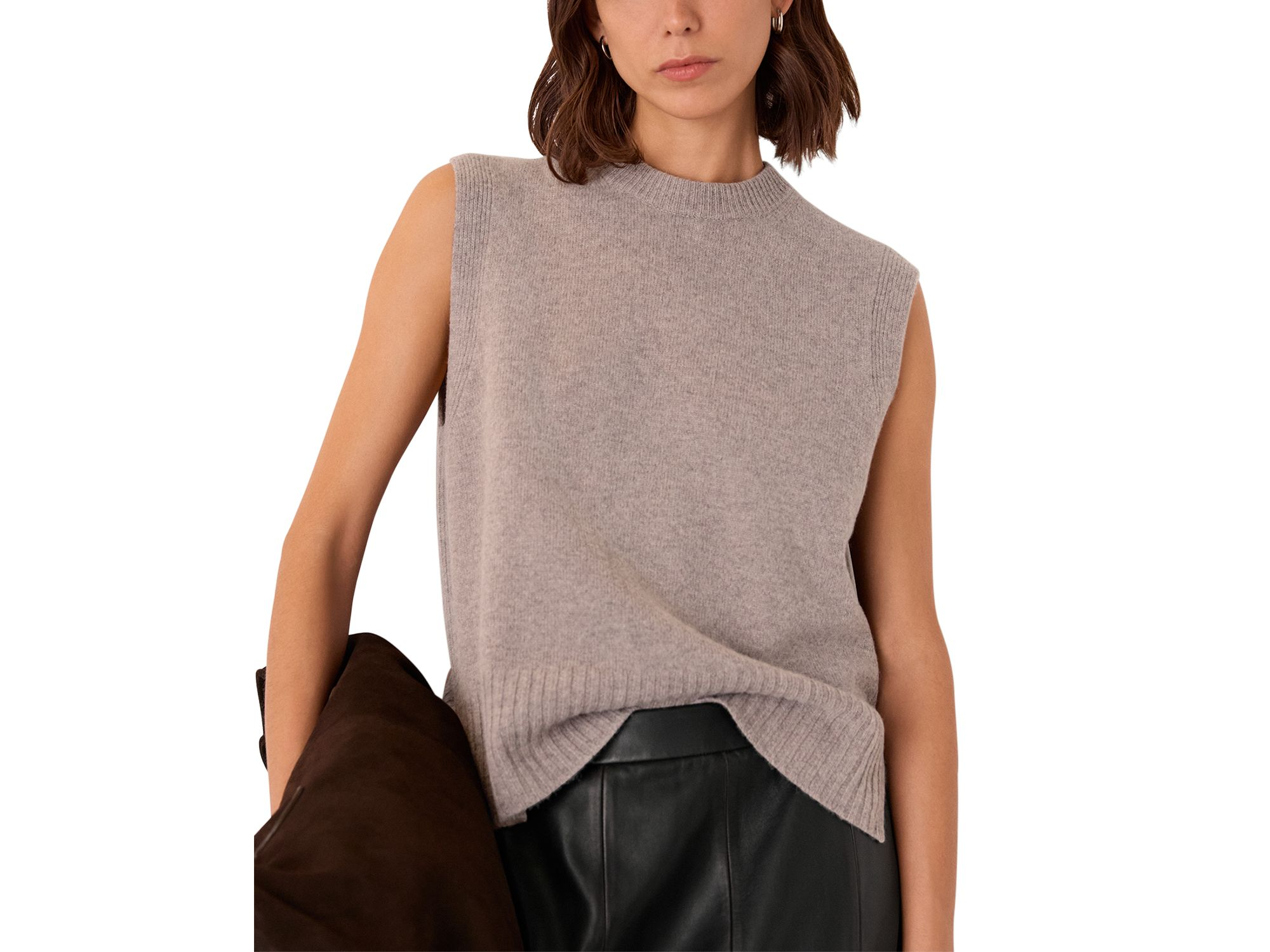 Sleeveless Wool Top — Image 4