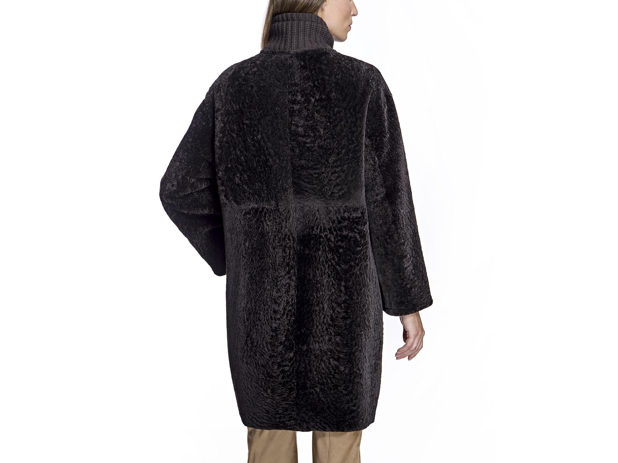 Shearling Lamb Walking Coat — Image 3