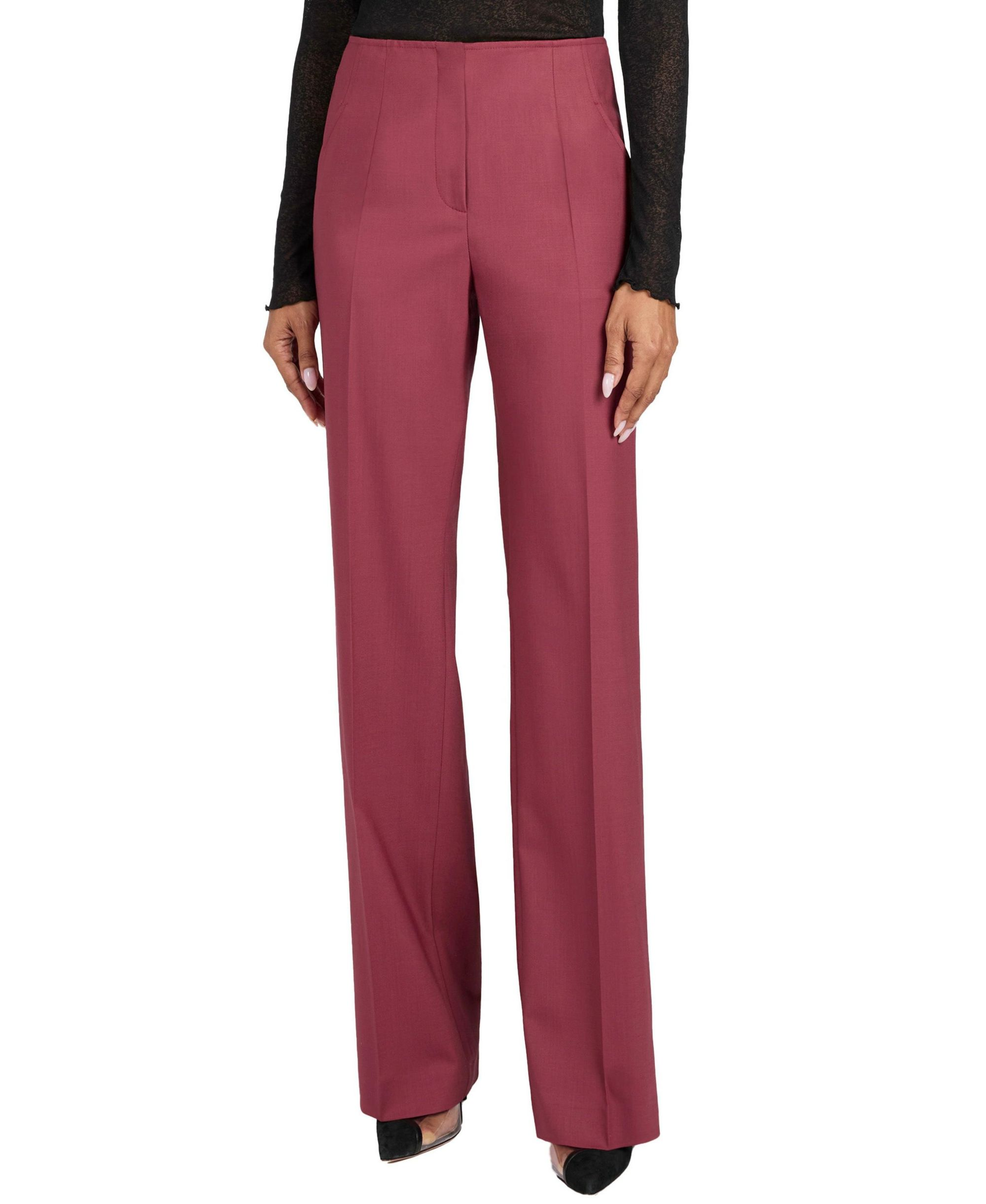 Della Straight Leg Pants in Stretch Wool - Image 1