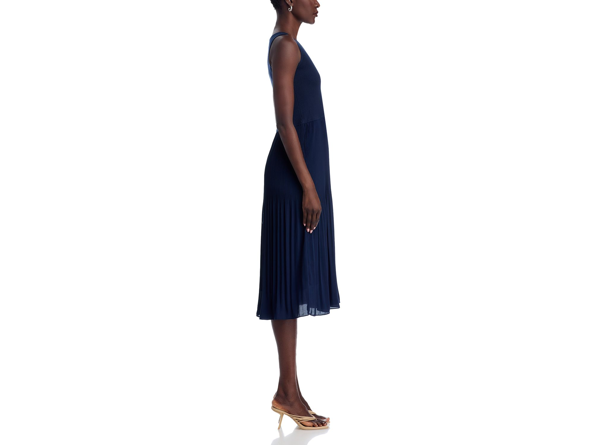 Pleated Midi Dress — Image 9