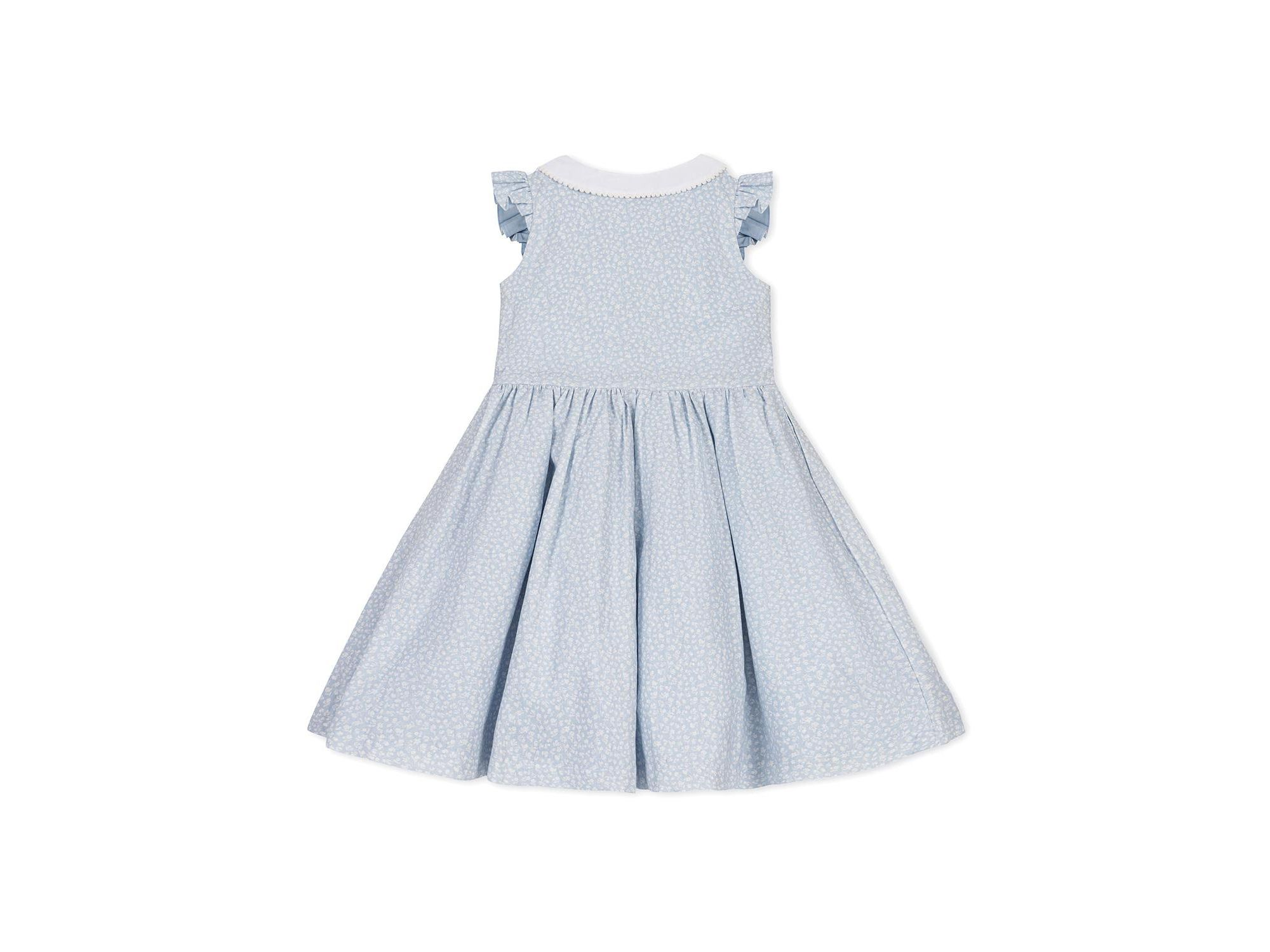 Girls' Ruffle Sleeve Linen Dress with Peter Pan Collar - Little Kid, Big Kid — Image 6