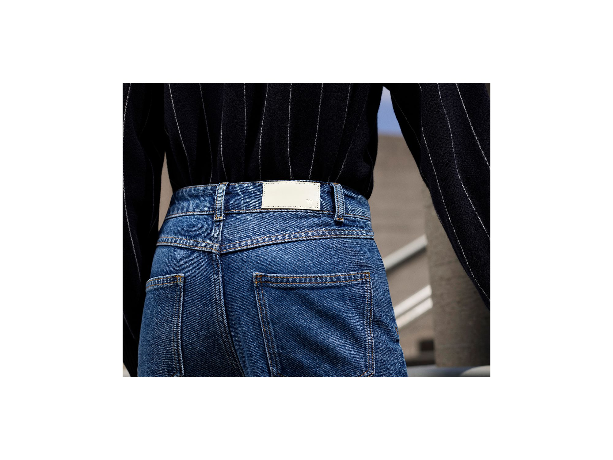 Straight Full Length Jeans in Denim — Image 4