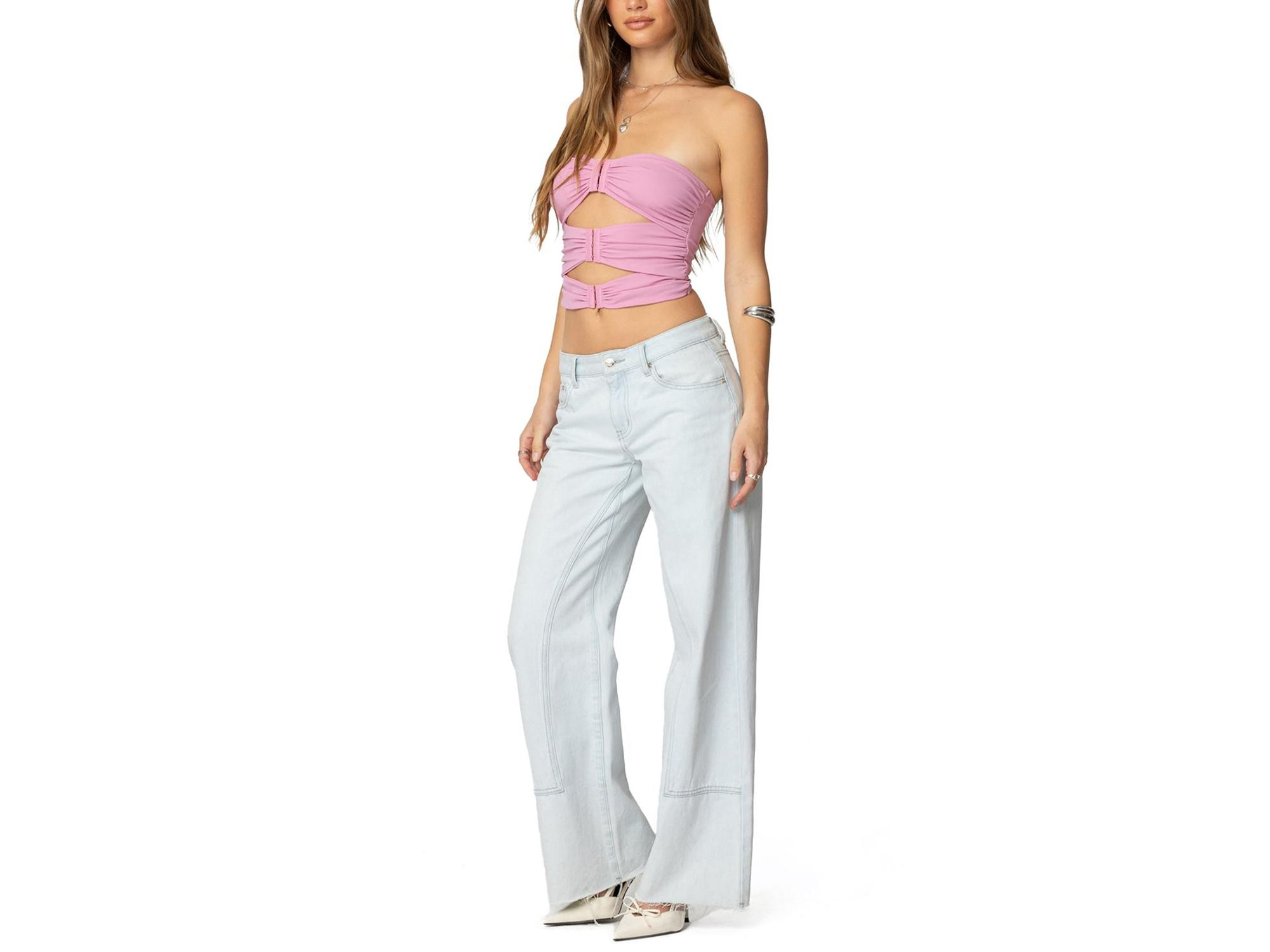 Ariella Cut Out Strapless Top — Image 3