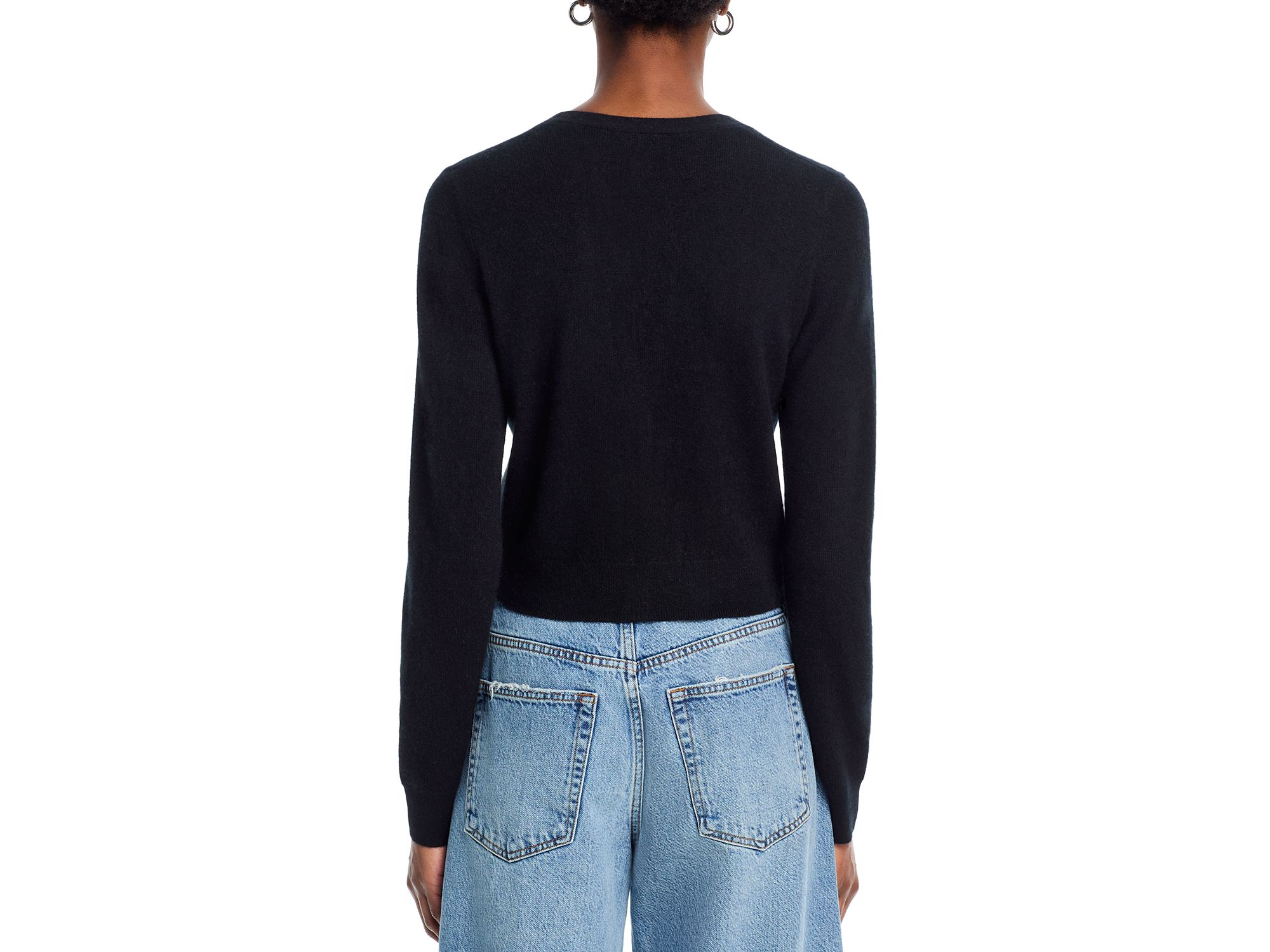 100% Cashmere V Neck Cardigan - Exclusive — Image 3