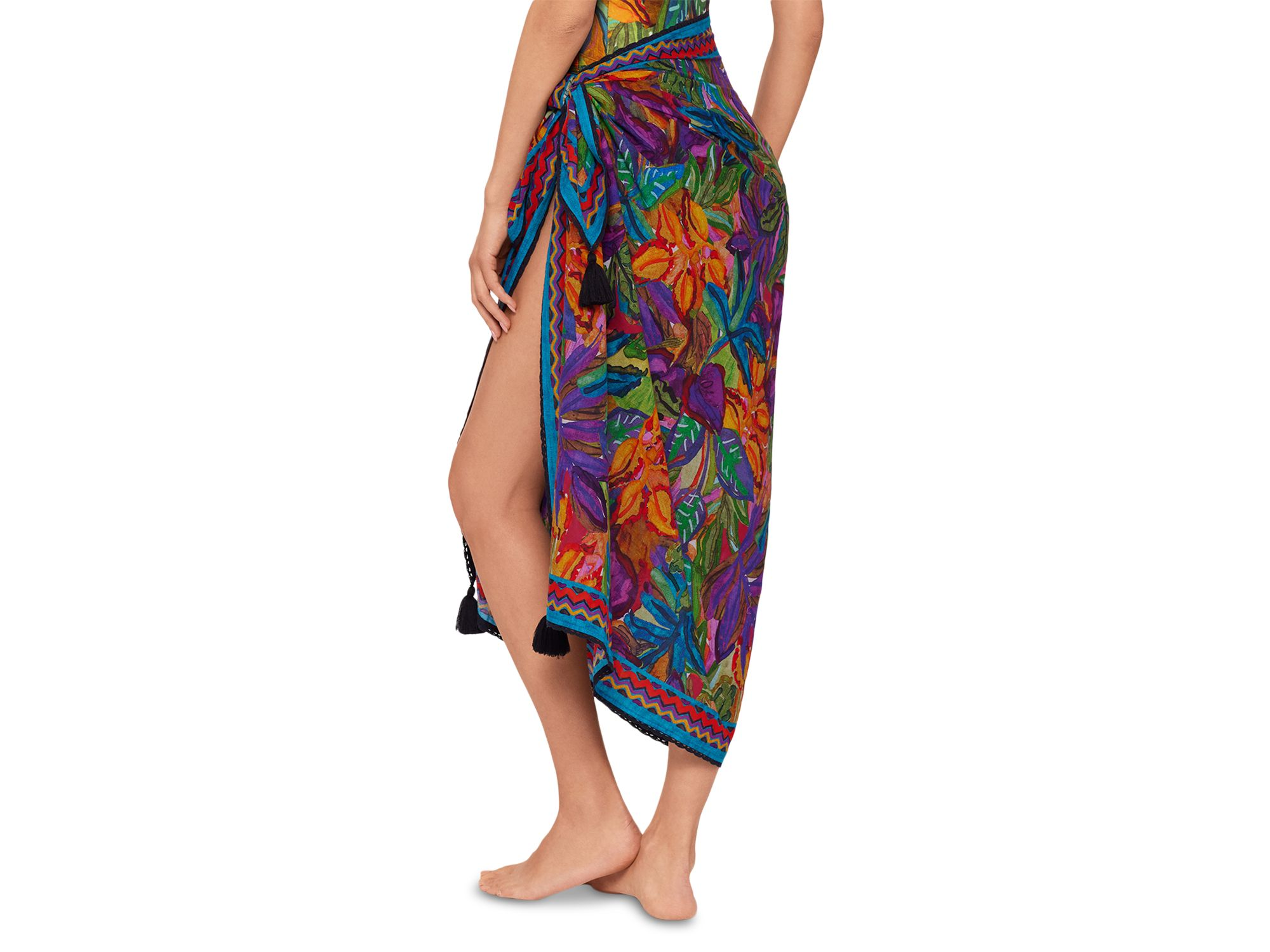Cactus Flower Pareo Swim Cover-Up — Image 5