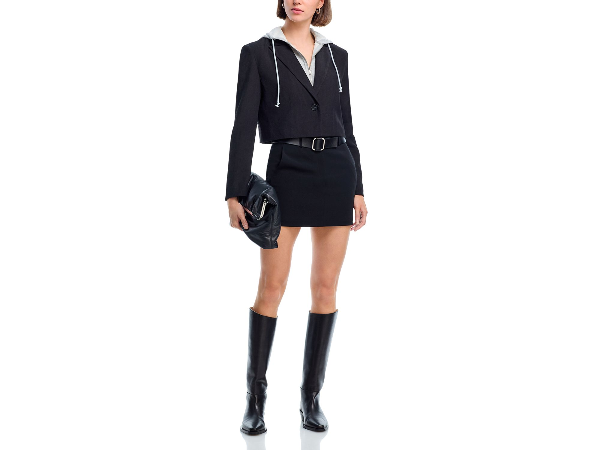 Drew Twofer Cropped Blazer — Image 6