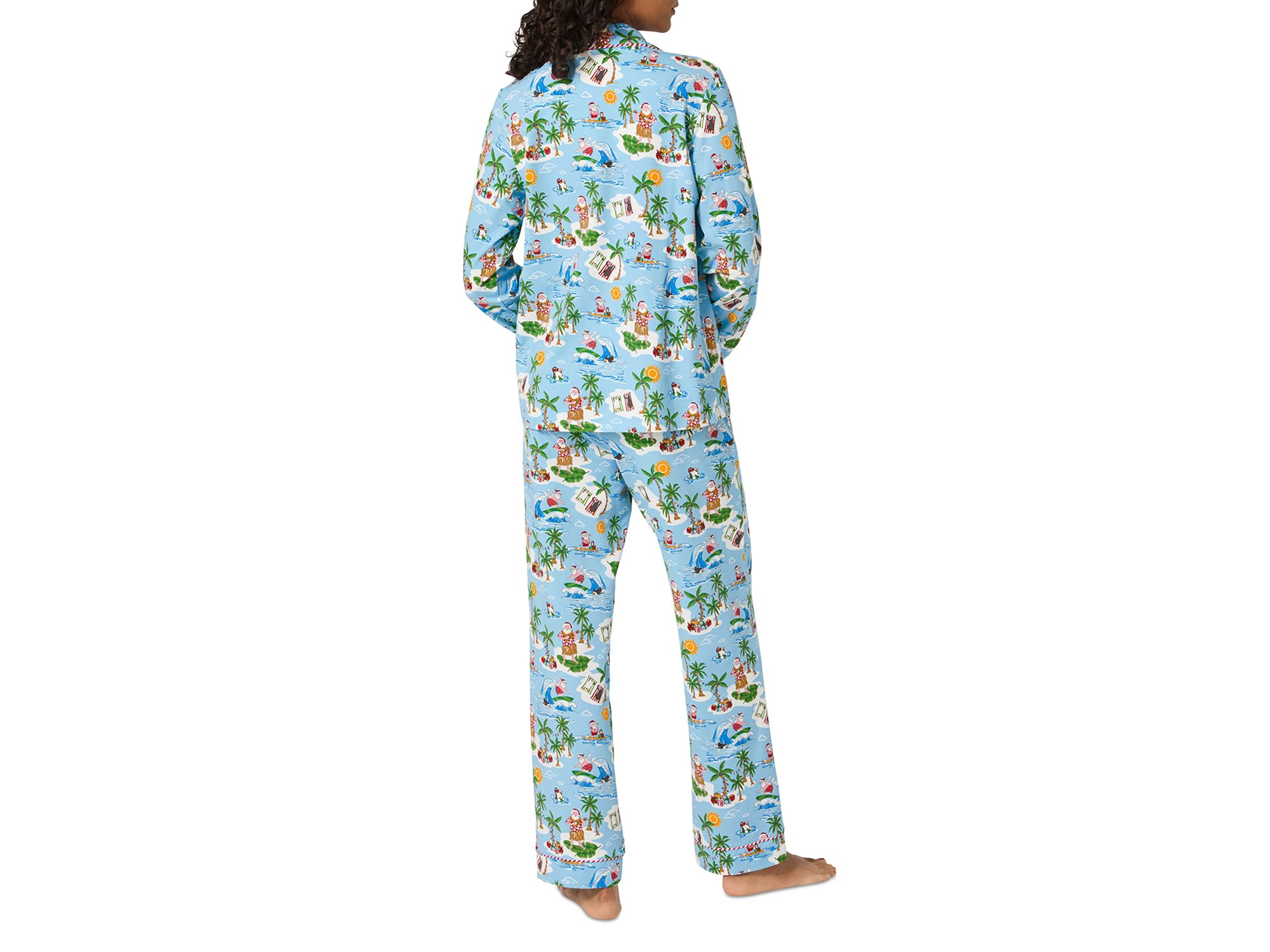 Printed Long Sleeve Pajama Set — Image 3