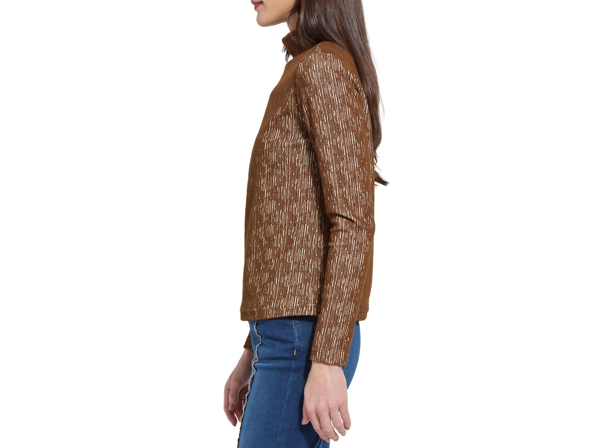 Carter Textured Turtleneck Top — Image 4