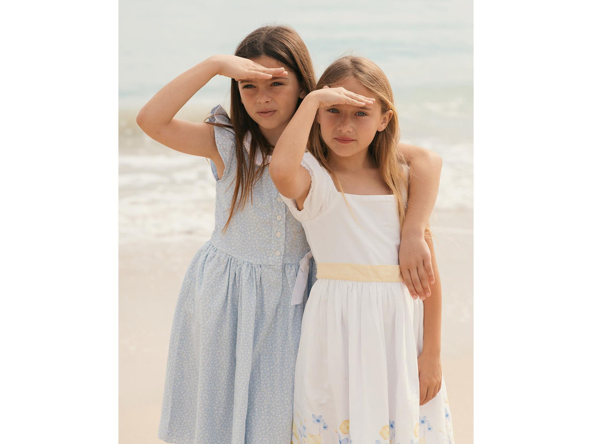 Girls' Ruffle Sleeve Linen Dress with Peter Pan Collar - Little Kid, Big Kid — Image 5