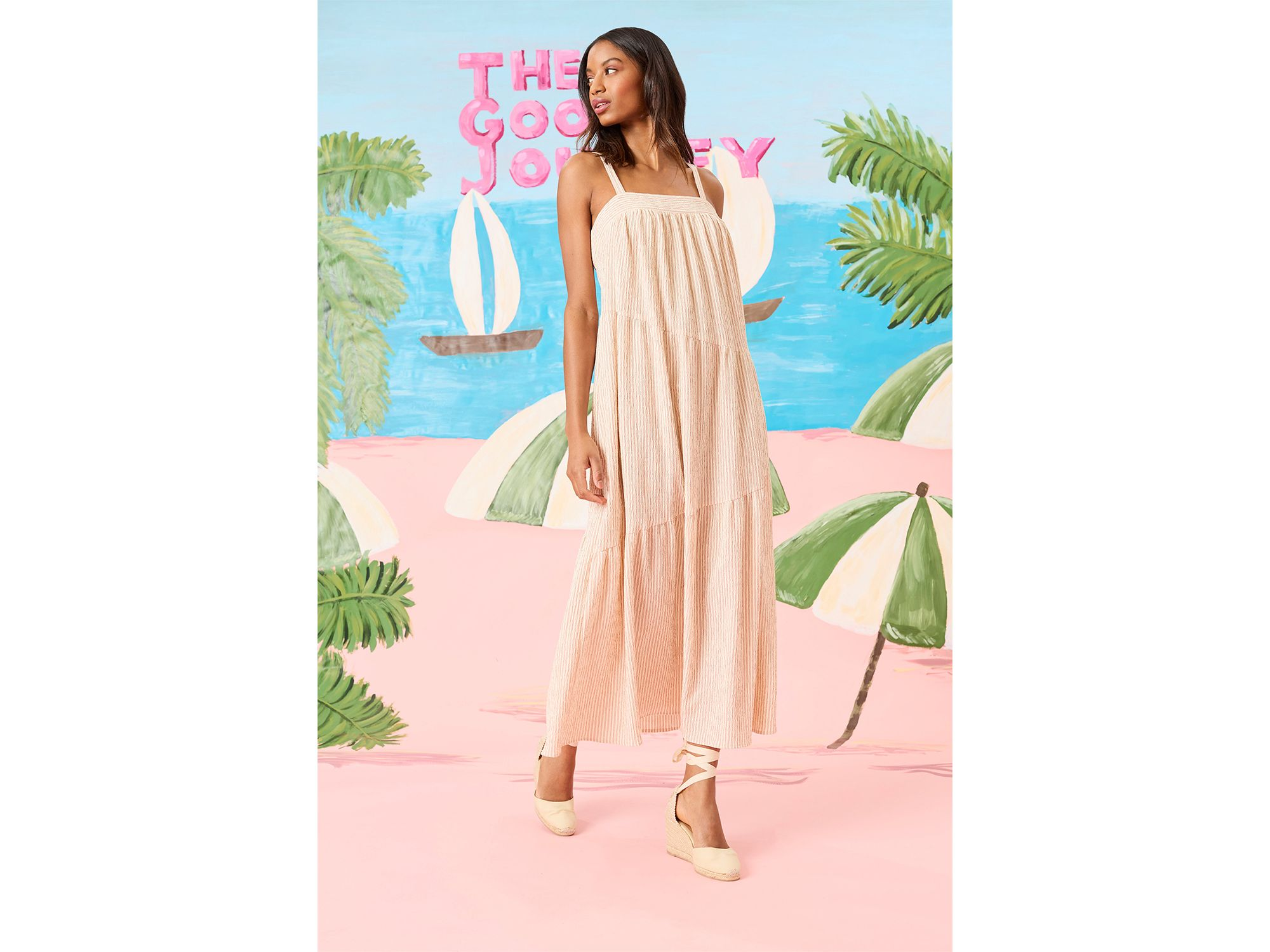 Tiered Midi Dress — Image 3