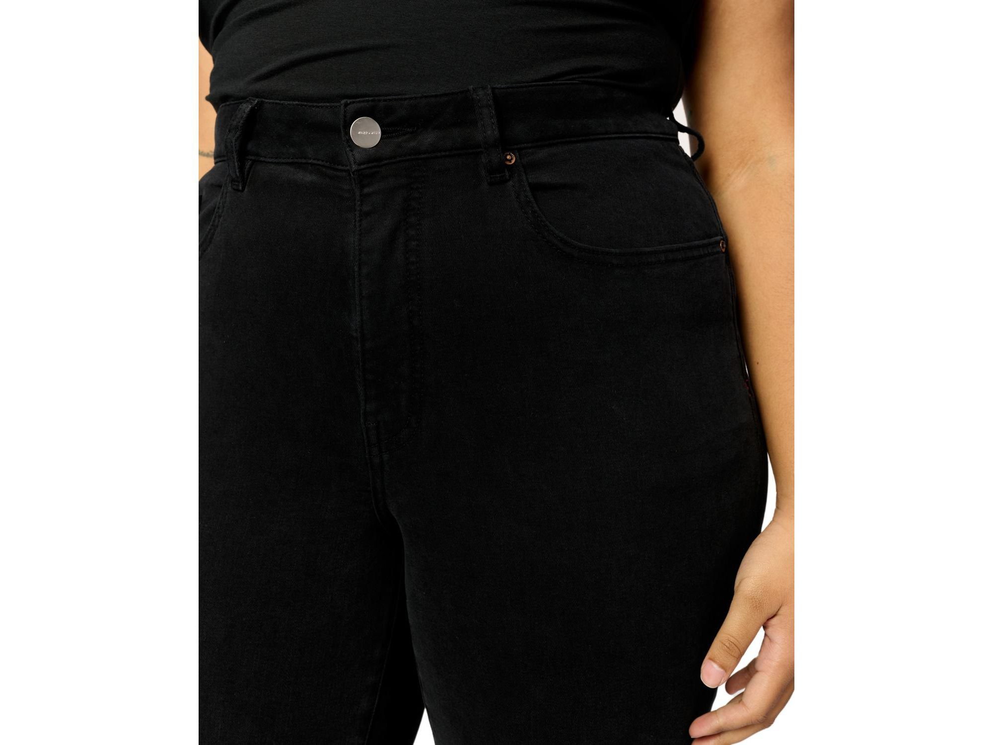 ASE Plus Stretch High Rise Straight Jean in Jet Black — Image 3