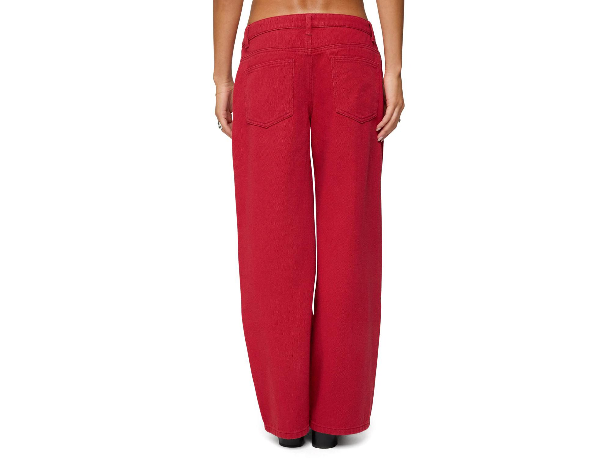 Petite Roman Low Rise Slouchy Colored Wash Jeans — Image 3