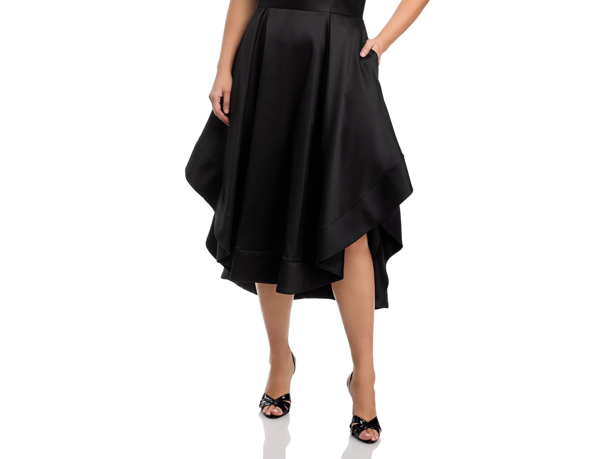 Mikado Strapless Midi Gown - Exclusive — Image 4